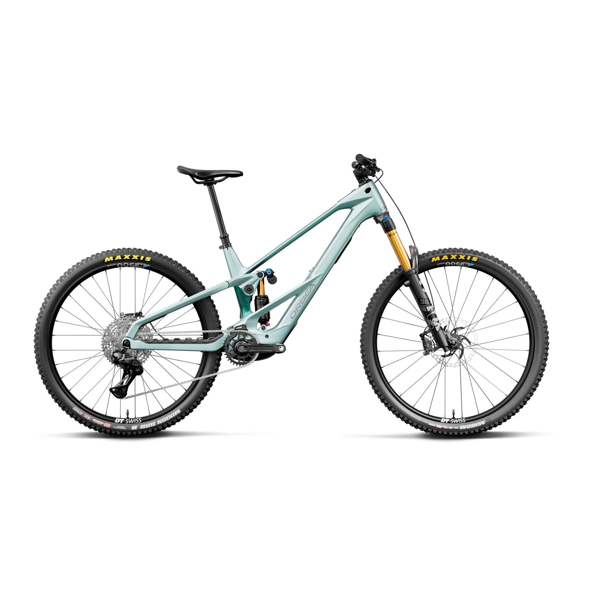 Orbea WILD LT M10 Avinox M2S (2027) - bicicletă electrică eMTB Enduro - Smooth Silver (Matt) - Escape Green C. View (Gloss) - 224712