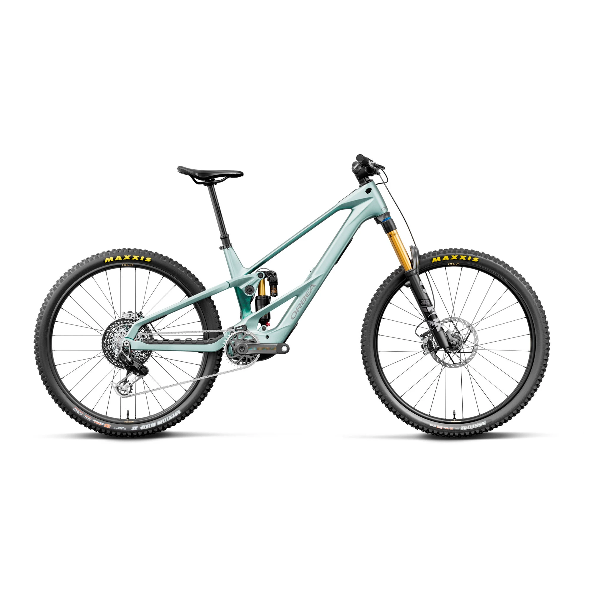 Orbea WILD LT M-LTD RS Avinox M2S (2027) - bicicletă electrică eMTB Enduro - Smooth Silver (Matt) - Escape Green C. View (Gloss) - 224744