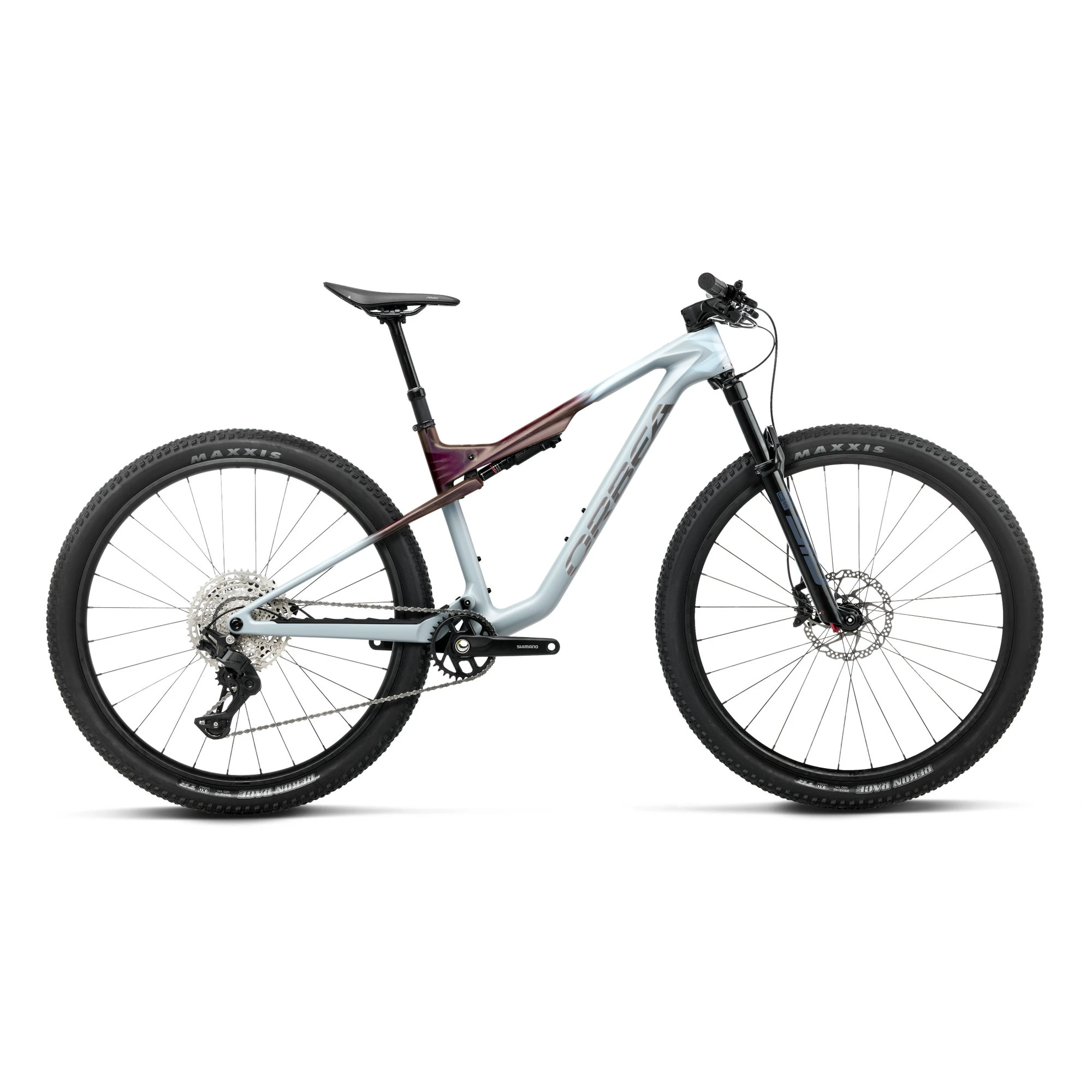 Orbea OIZ M30 (2027) - bicicletă MTB XC full suspension - Frozen Concrete - Sunset Carbon View (Matt) - 224808