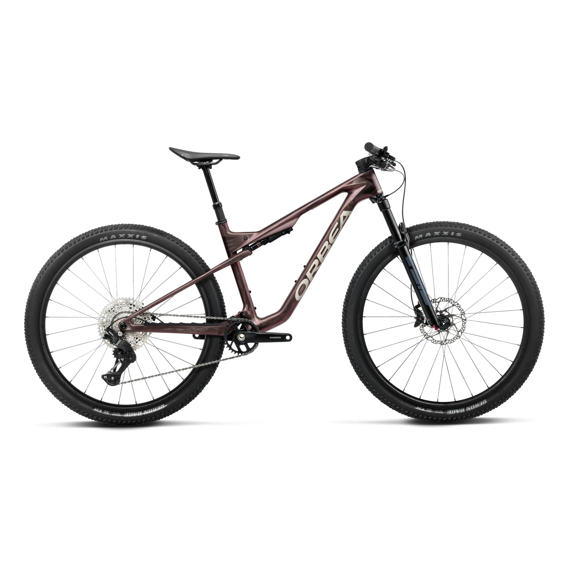 Orbea OIZ M30 (2027) - bicicletă MTB XC full suspension - Burning Ashes C. View (Matt) - Ivory White (Gloss) - 224809
