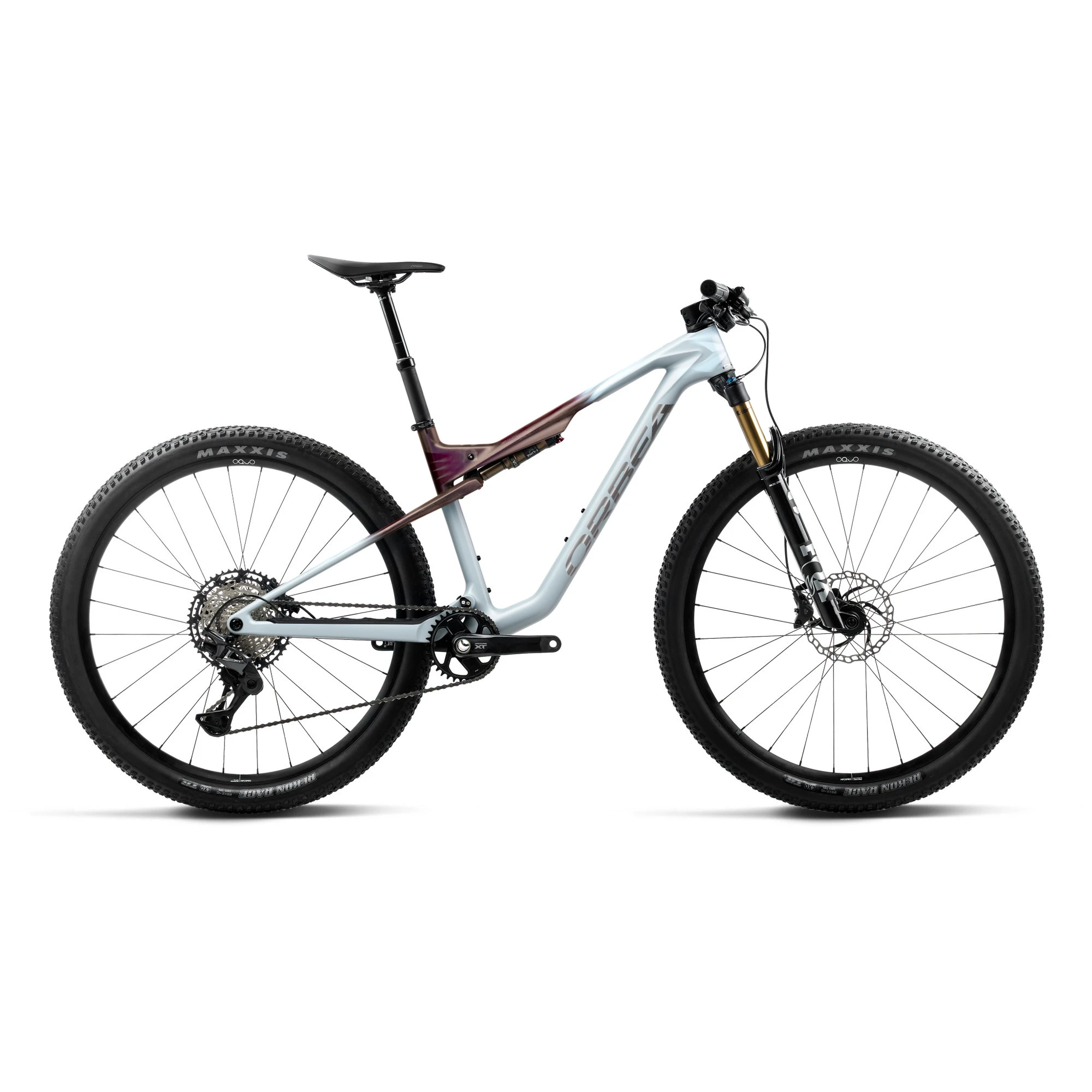Orbea OIZ M20 (2027) - bicicletă MTB XC full suspension - Frozen Concrete - Sunset Carbon View (Matt) - 224823