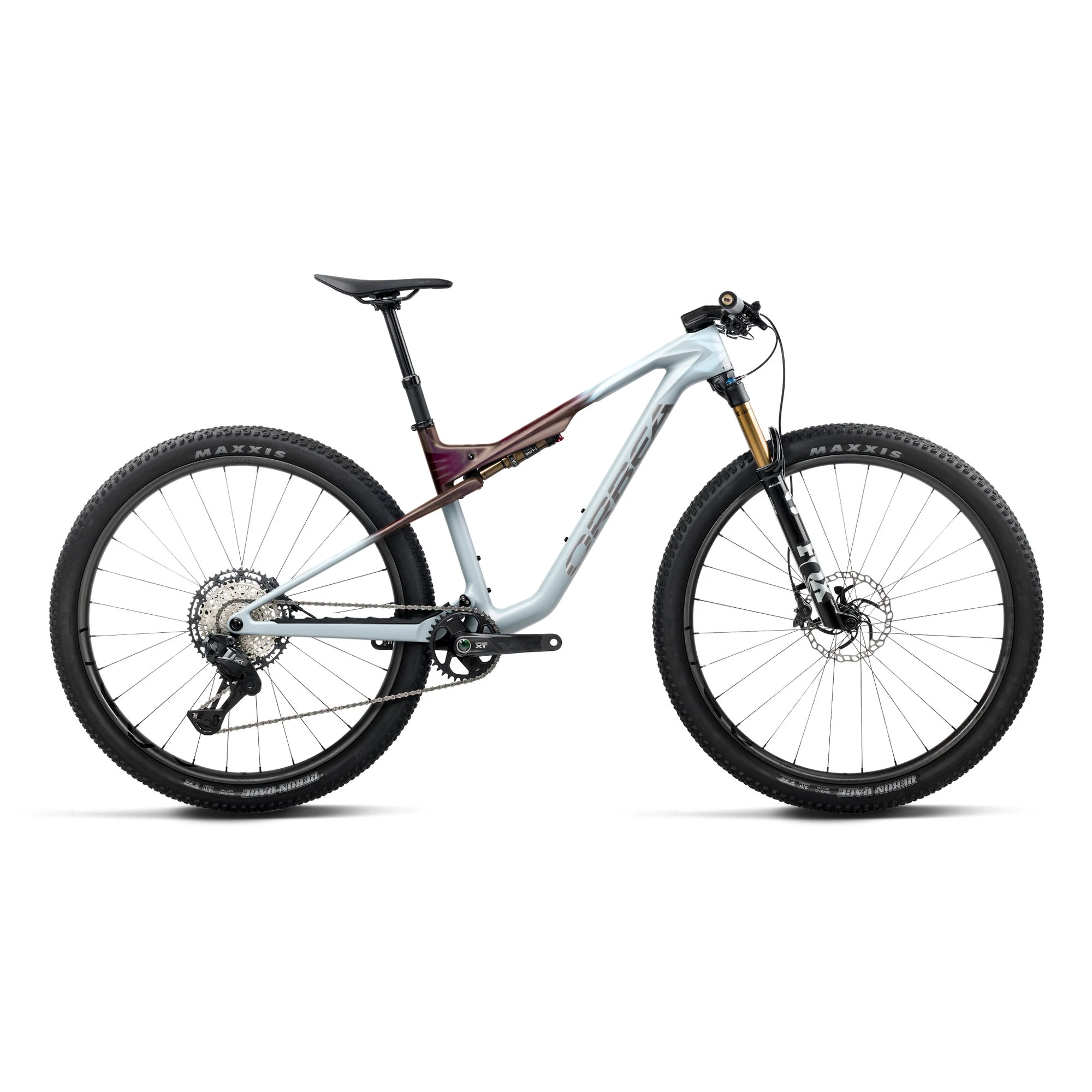 Orbea OIZ M10 (2027) - bicicletă MTB XC full suspension - Frozen Concrete - Sunset Carbon View (Matt) - 224841