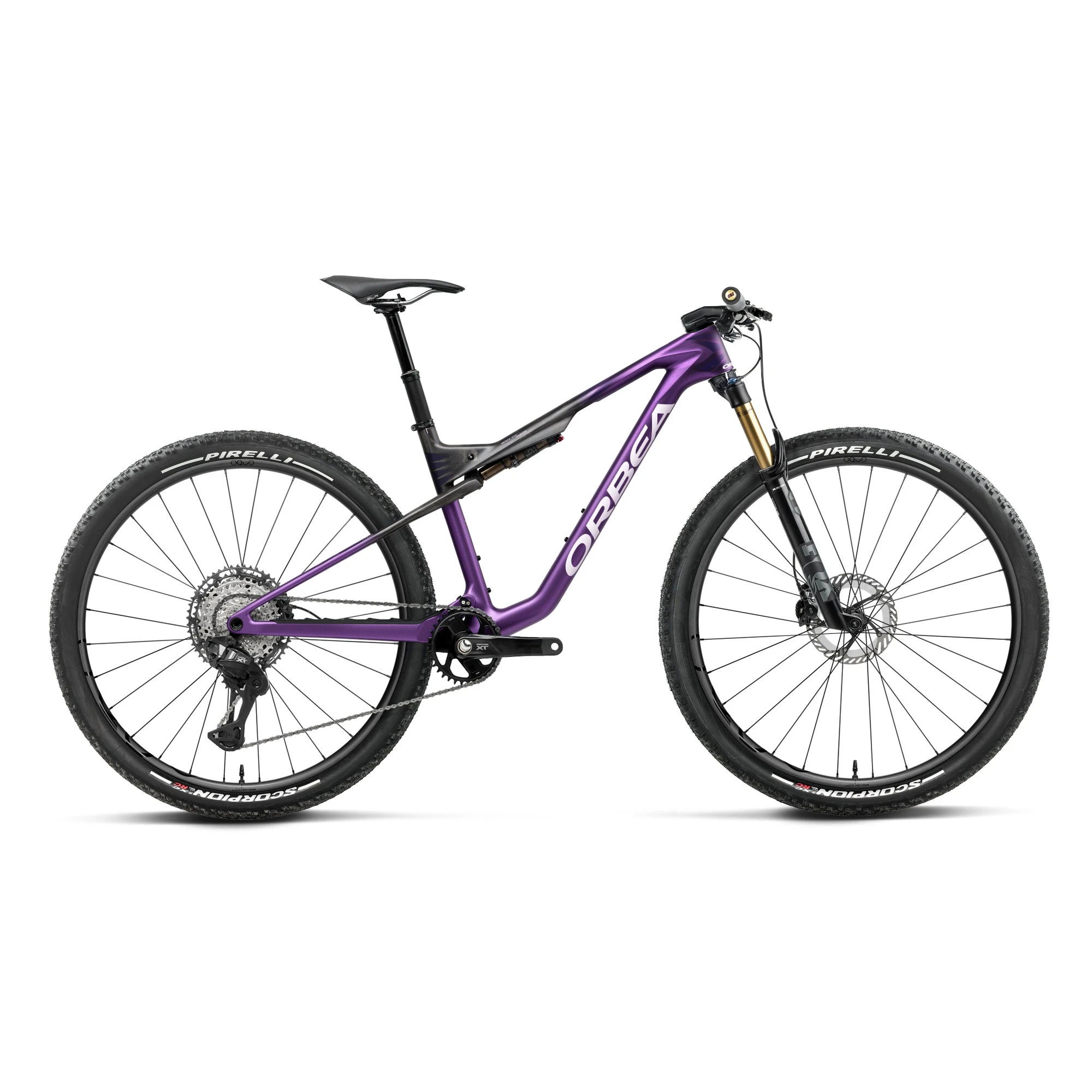 Orbea OIZ M-PRO (2027) - bicicletă MTB XC full suspension - Royal Plum - Diamond Black Carbon View (Matt) - 224861