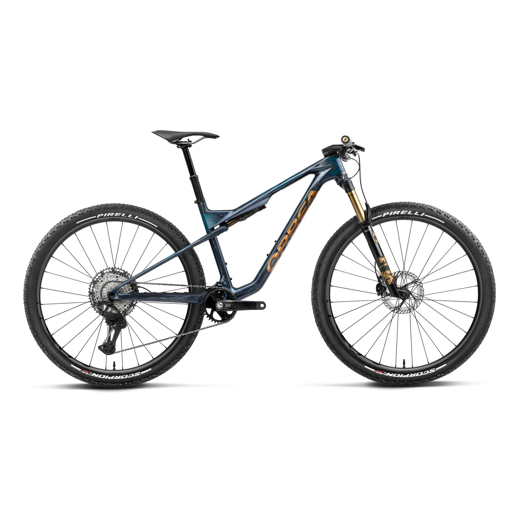 Orbea OIZ M-PRO (2027) - bicicletă MTB XC full suspension - Fuel Carbon View - Titan Gold (Gloss) - 224860
