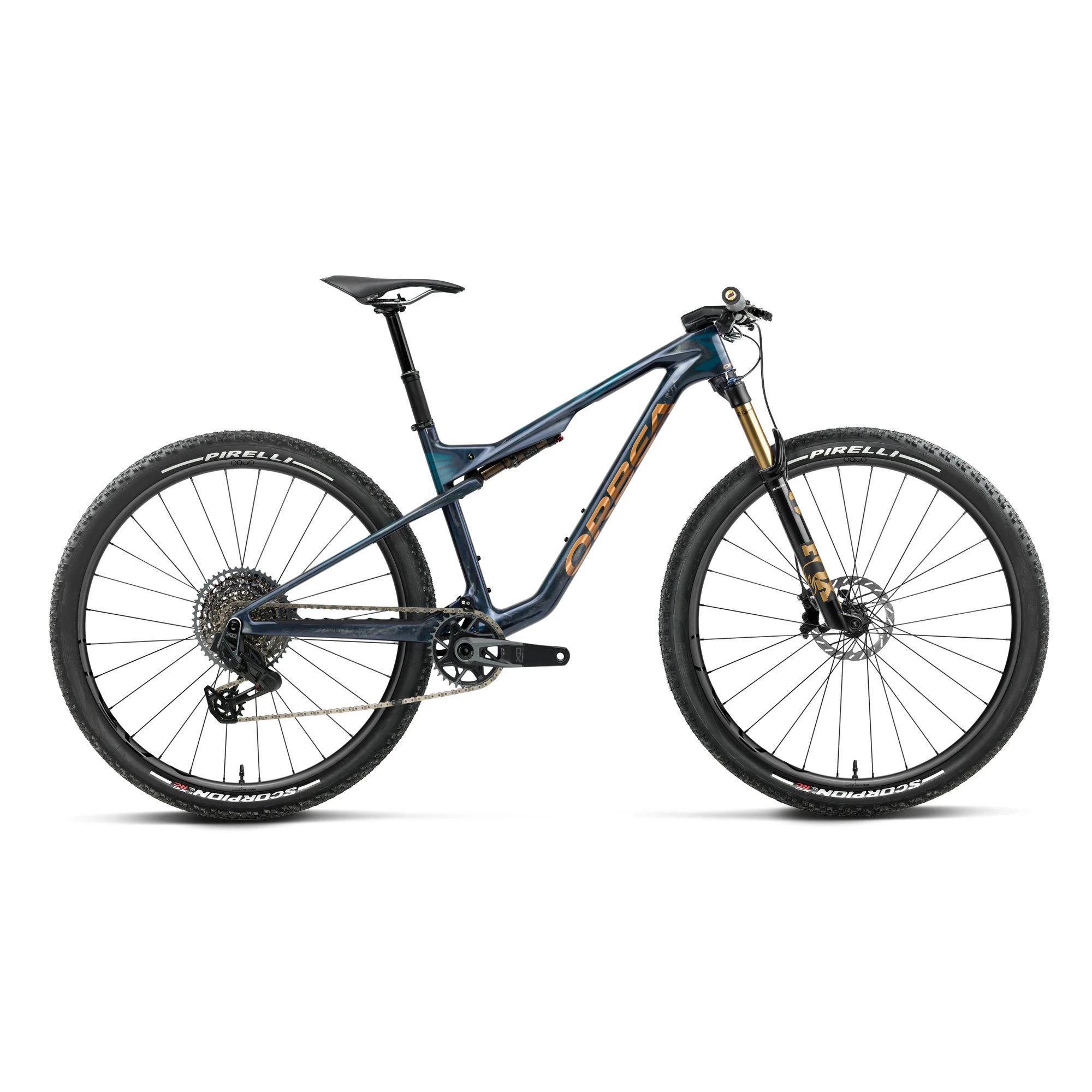 Orbea OIZ M-TEAM AXS (2027) - bicicletă MTB XC full suspension - Fuel Carbon View - Titan Gold (Gloss) - 224878