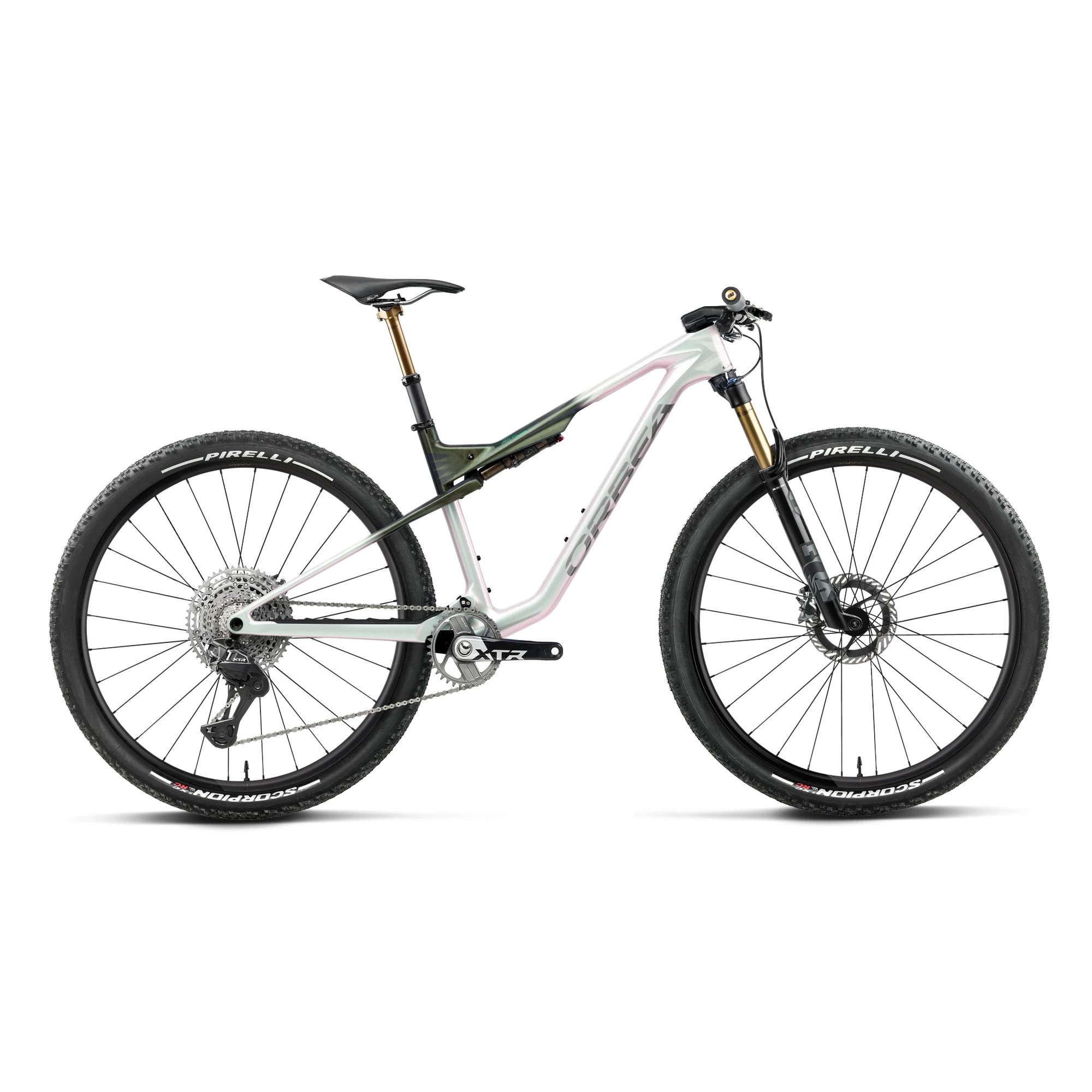 Orbea OIZ M-TEAM FACTORY (2027) - bicicletă MTB XC full suspension - Iris White - Seaweed Carbon View (Gloss) - 224880