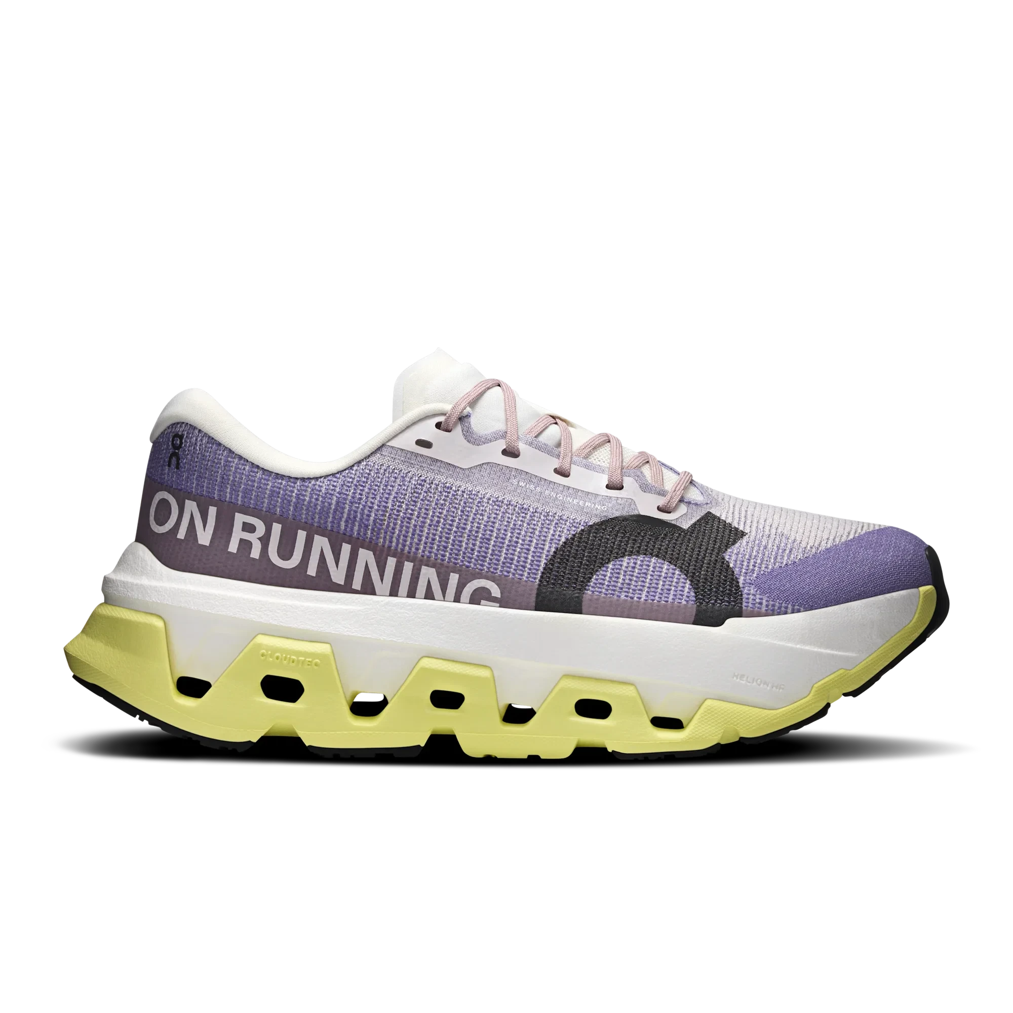 1. Pantofi alergare On Cloudmonster 3 Hyper W - lila/galben | super trainer