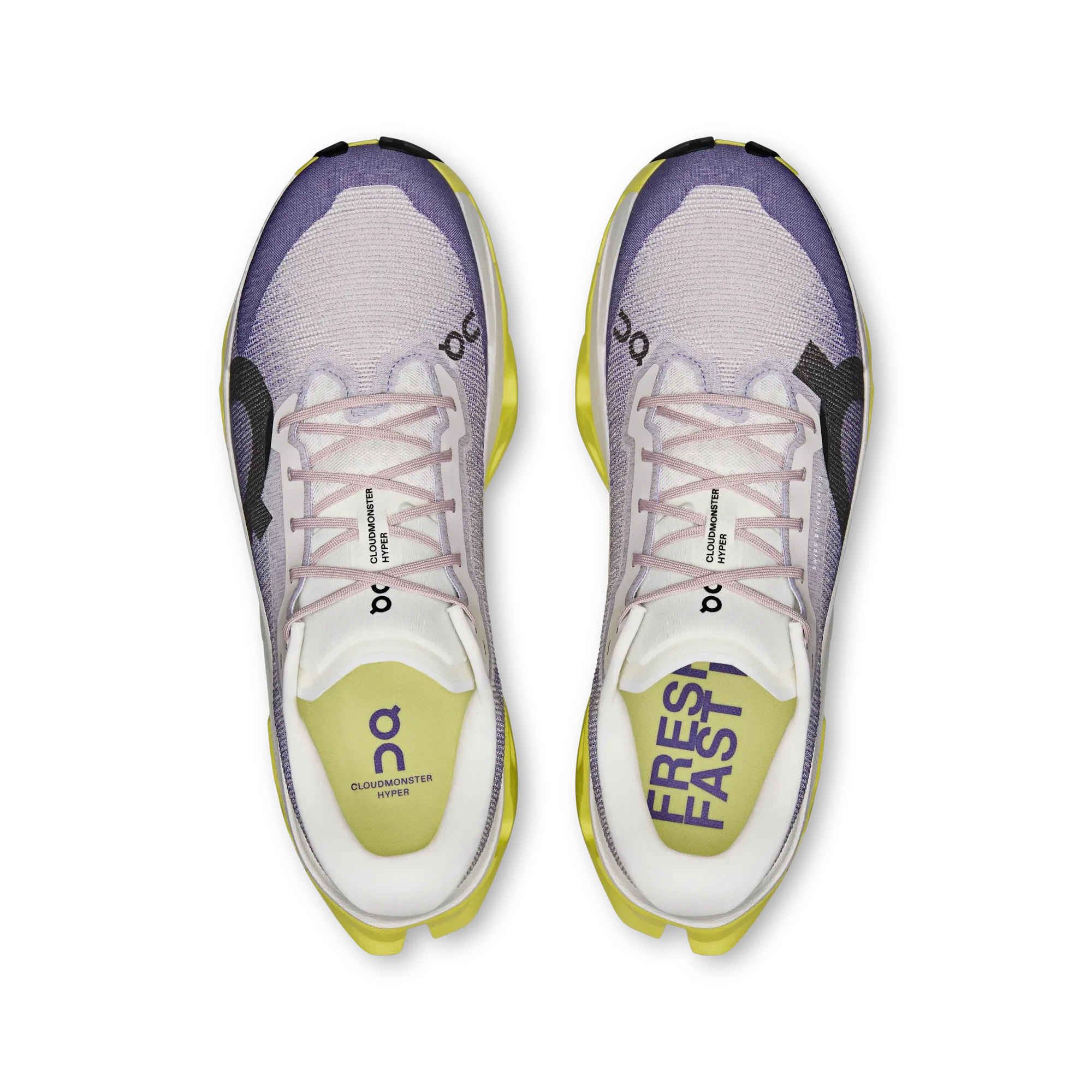 2. Pantofi alergare On Cloudmonster 3 Hyper - Lily | Limelight