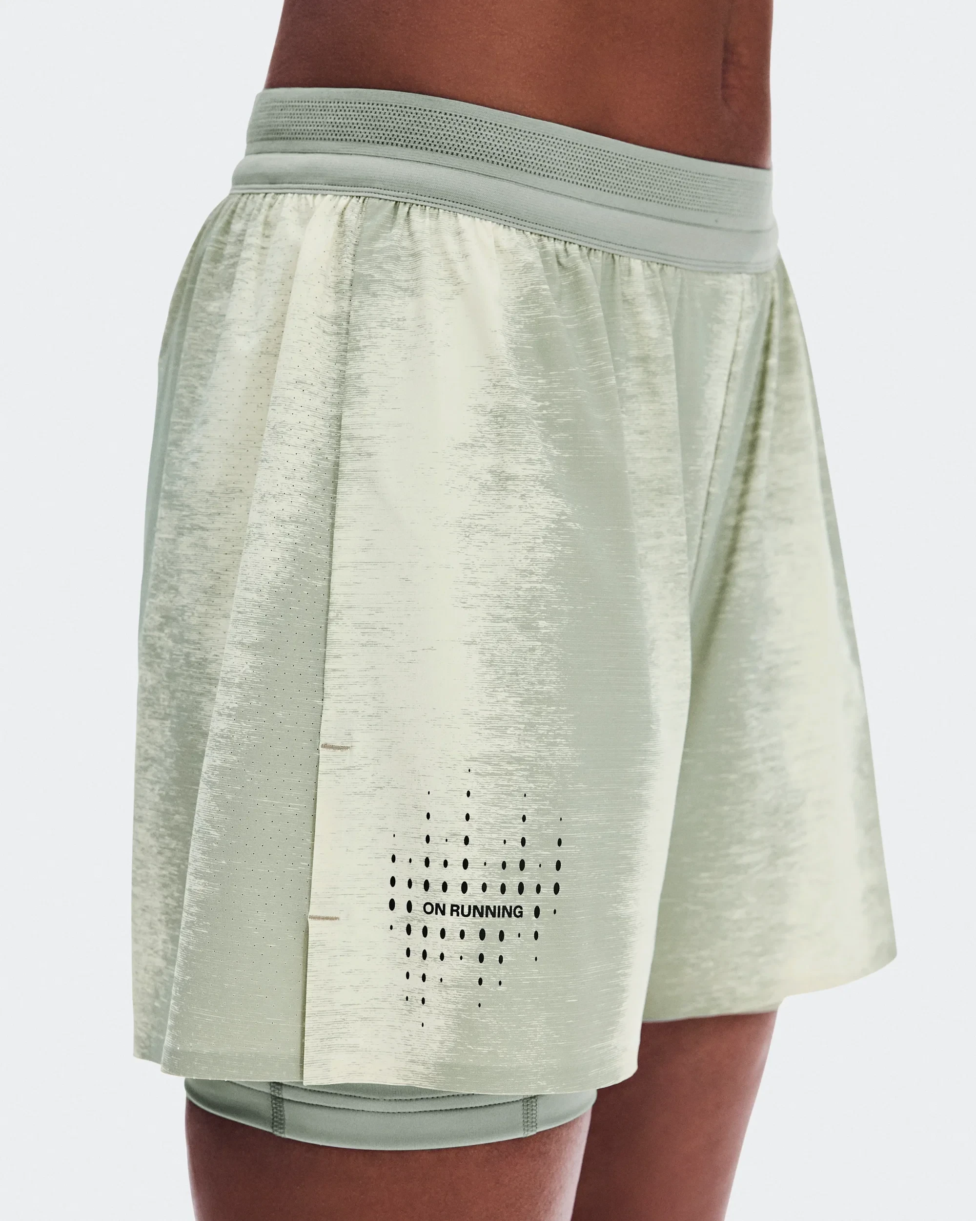 7. Pantaloni scurți On Performance Shorts Terra W - Seedling | Tin | alergare