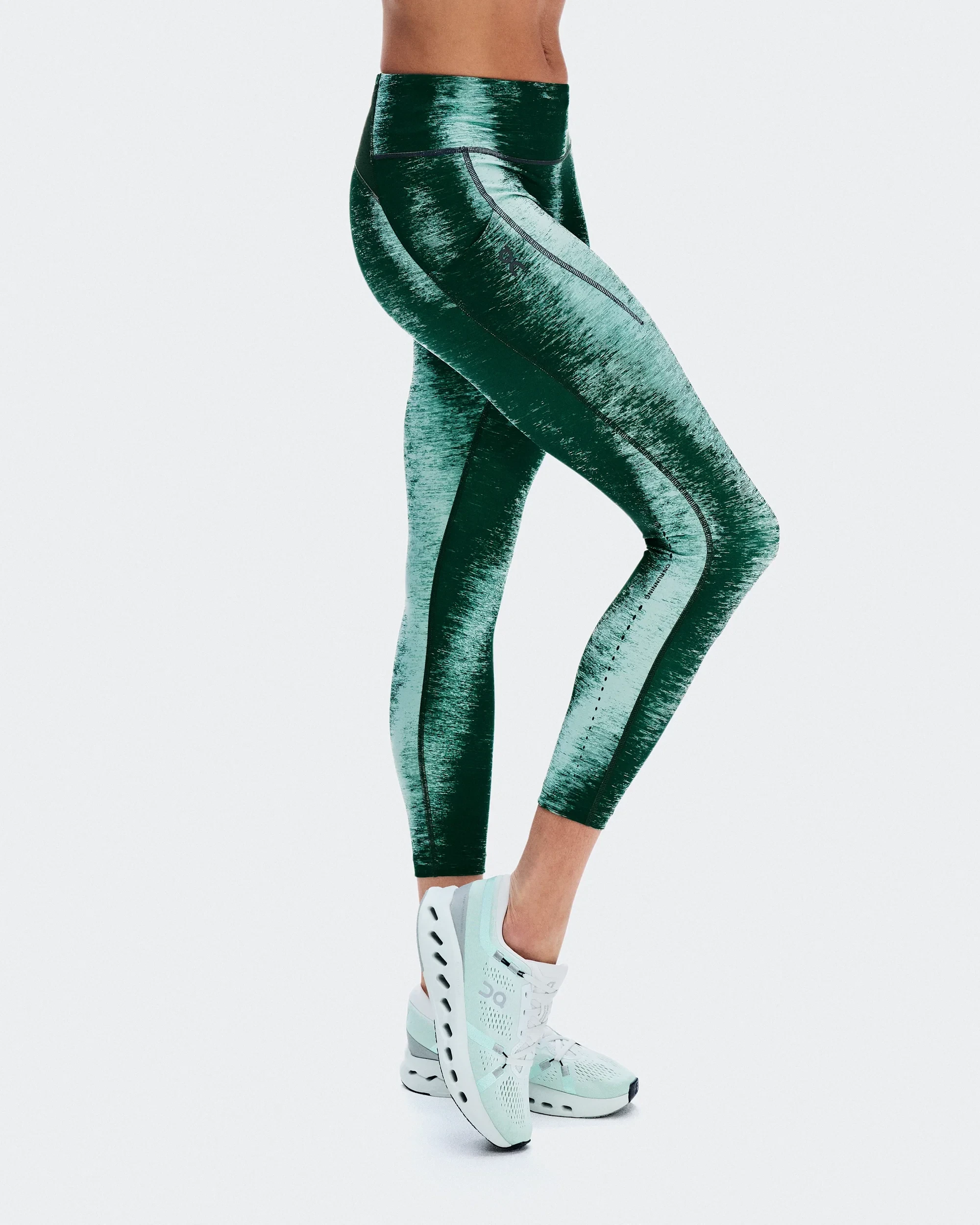 2. Colanți alergare On Performance Tights Terra W - verde Cove | Kaitoke