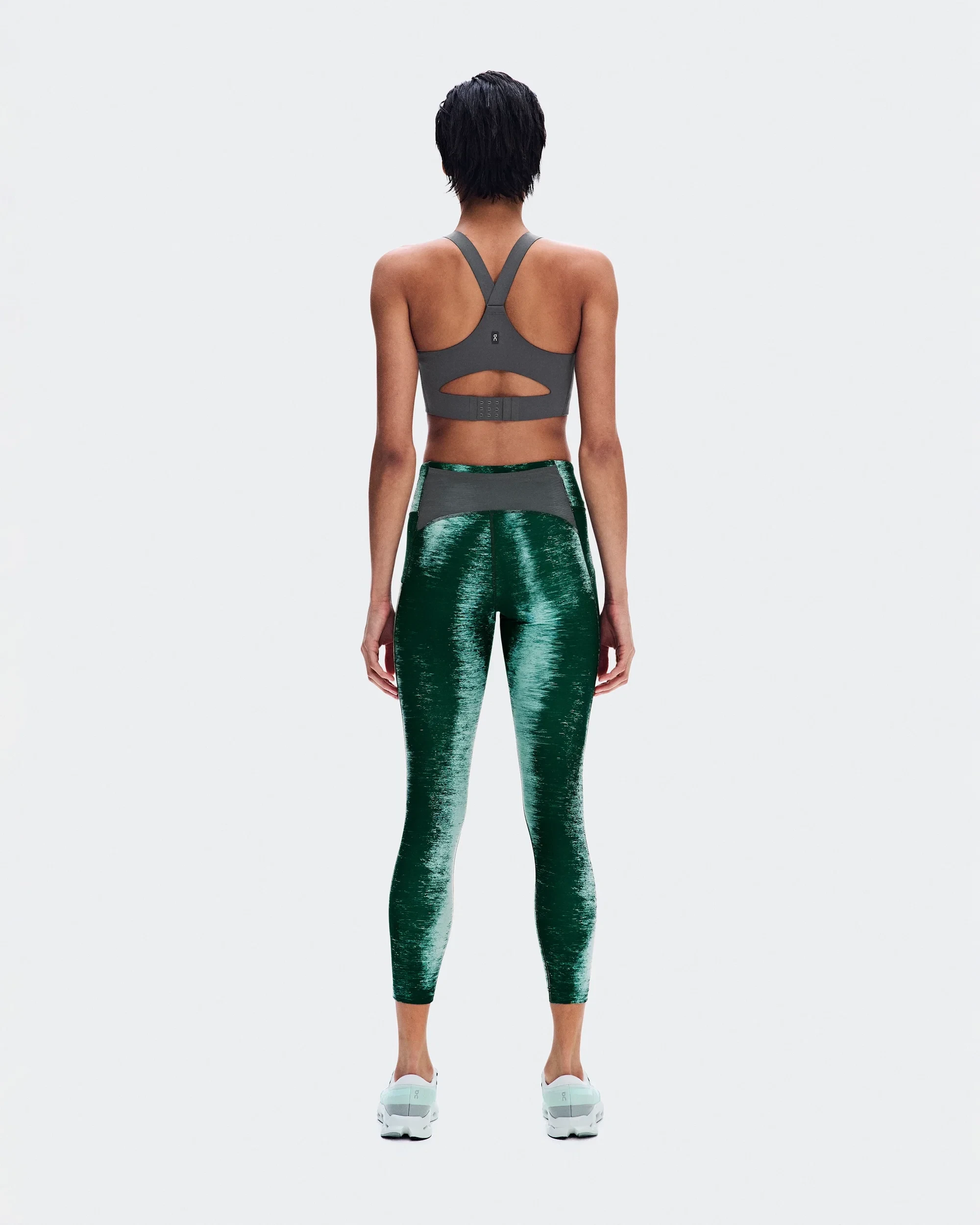 3. Colanți alergare On Performance Tights Terra W - verde Cove | Kaitoke