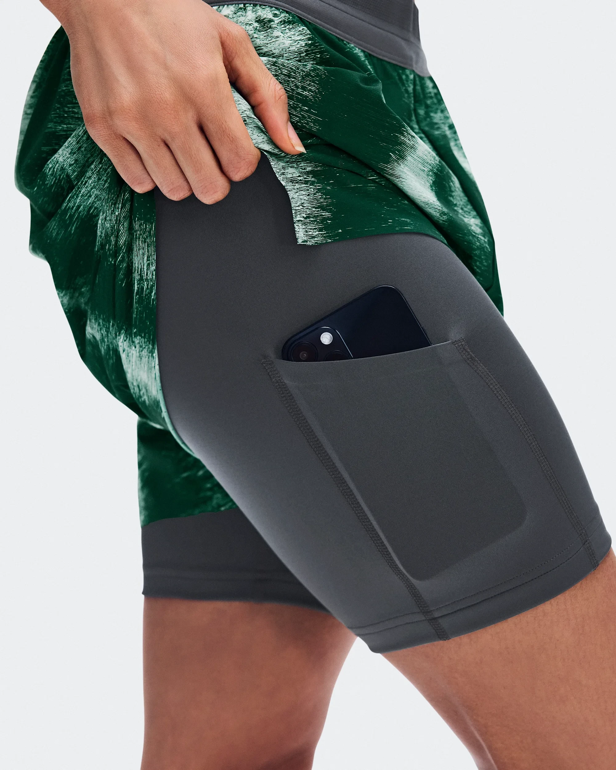 8. Pantaloni scurți On Performance Shorts Terra W - Cove | Eclipse | alergare