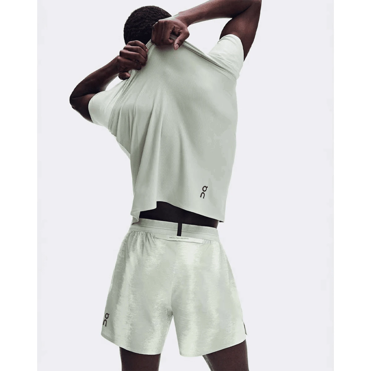 3. Pantaloni scurți On Performance Shorts Terra - verde Seedling | alergare