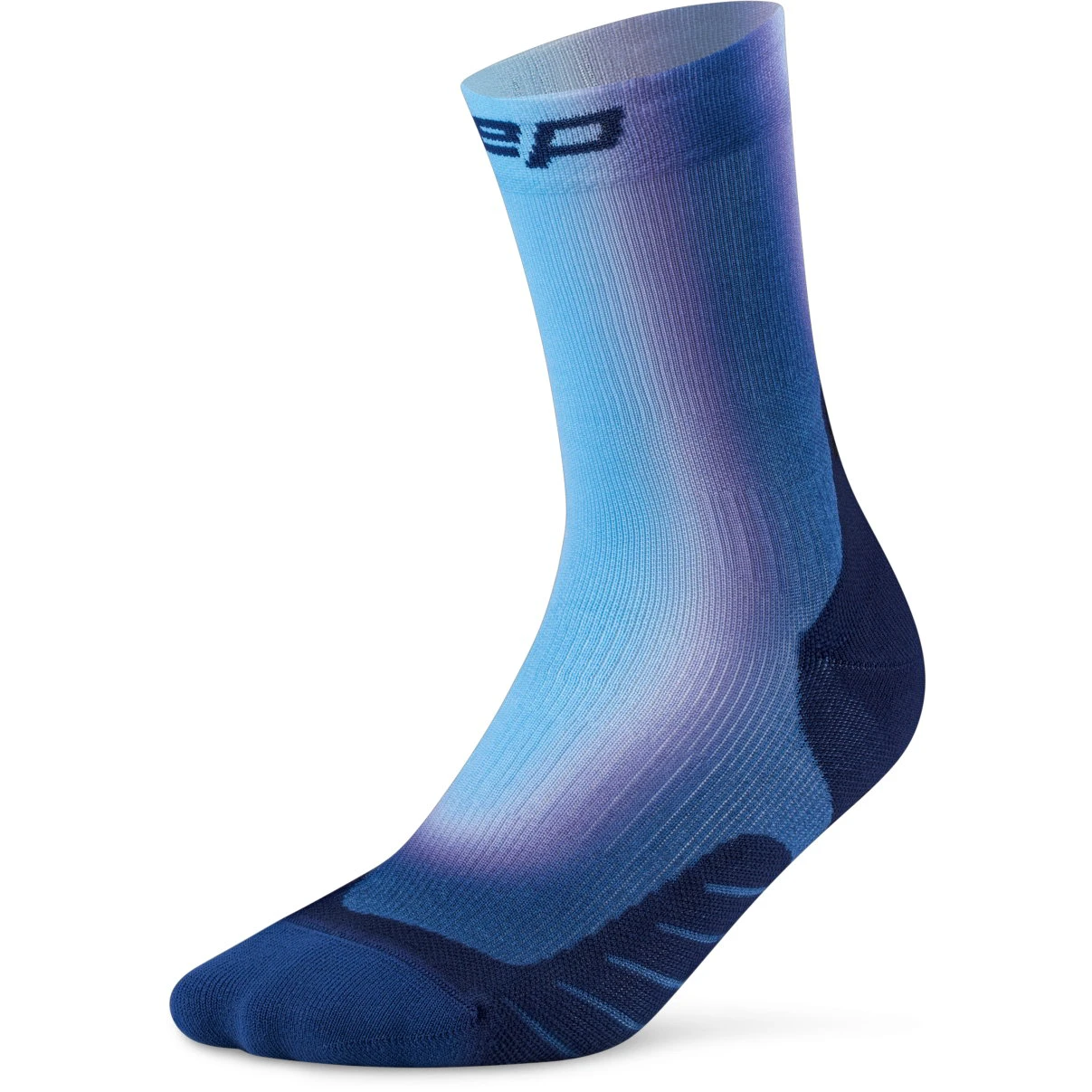 1. Șosete compresie CEP Run Gradient Mid Cut 5.0 - albastru | alergare
