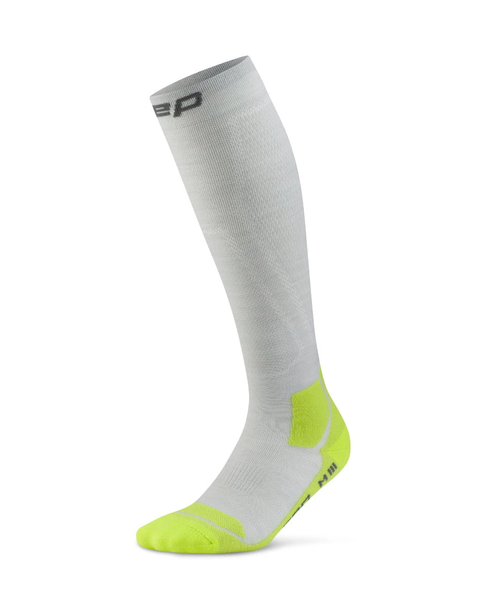 1. Șosete compresie înalte CEP Hiking Light Cushion - gri | acid lime | drumeții