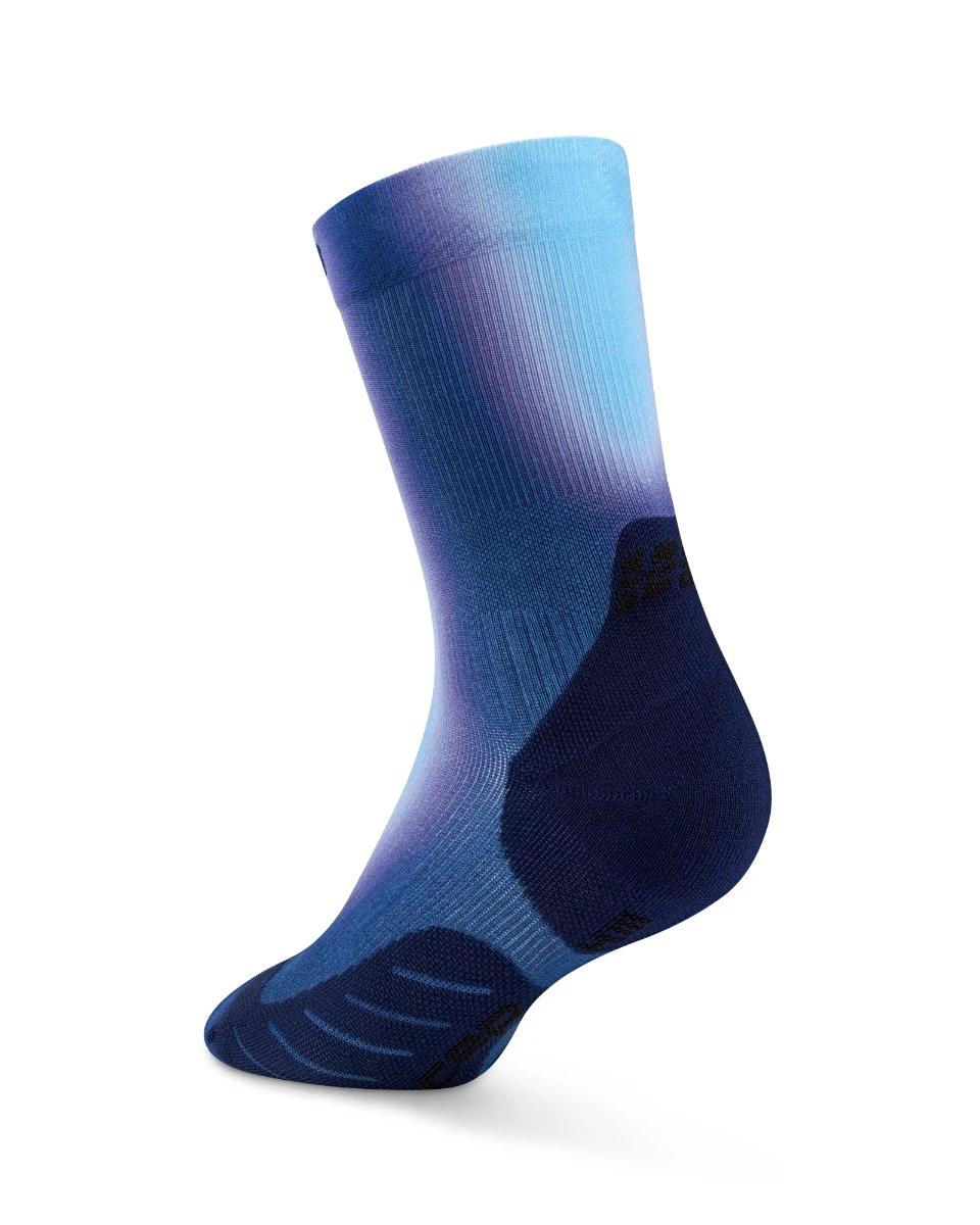 2. Șosete compresie CEP Run Edition Gradient 5.0 Mid Cut W - albastre