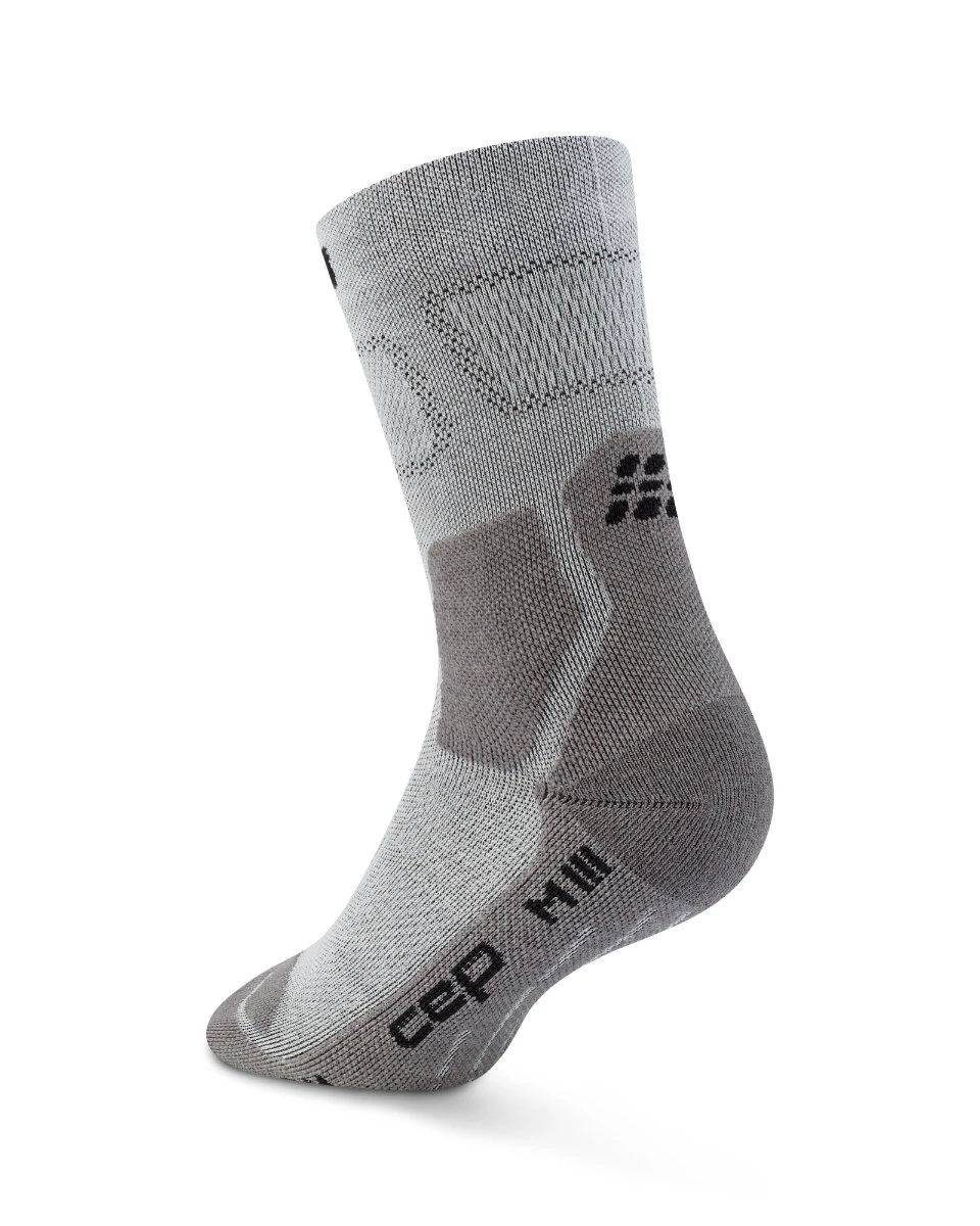 2. Șosete compresie hiking CEP Hiking Light Cushion Mid Cut W - gri/gri închis