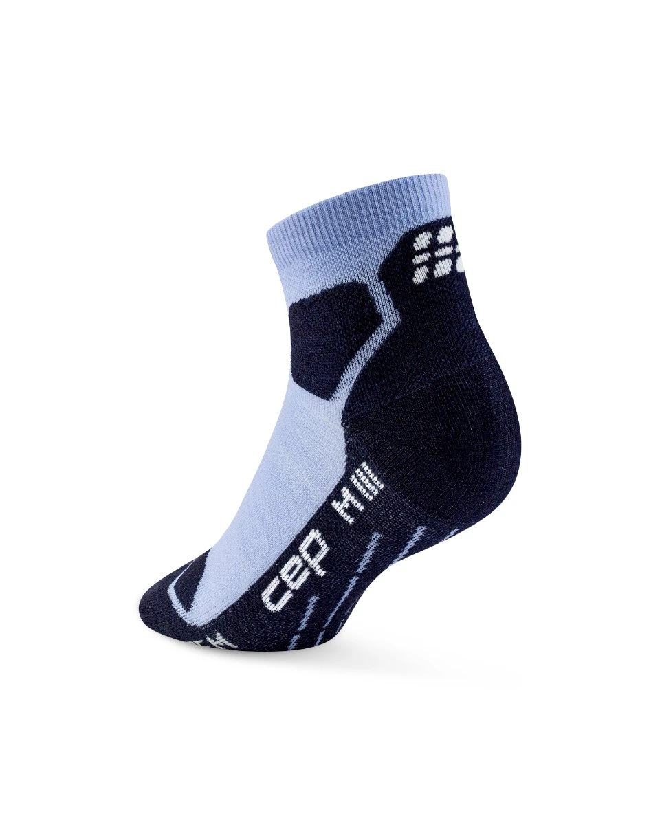 2. Șosete compresie hiking CEP Hiking Light Cushion Low Cut W - albastru deschis | bleumarin