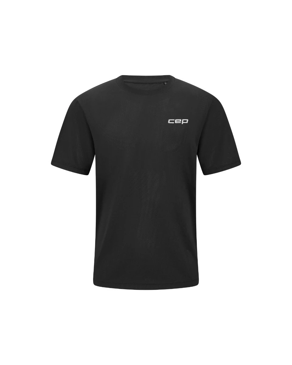 Tricou alergare CEP Core Run Short Sleeve - negru | respirabil - 166917
