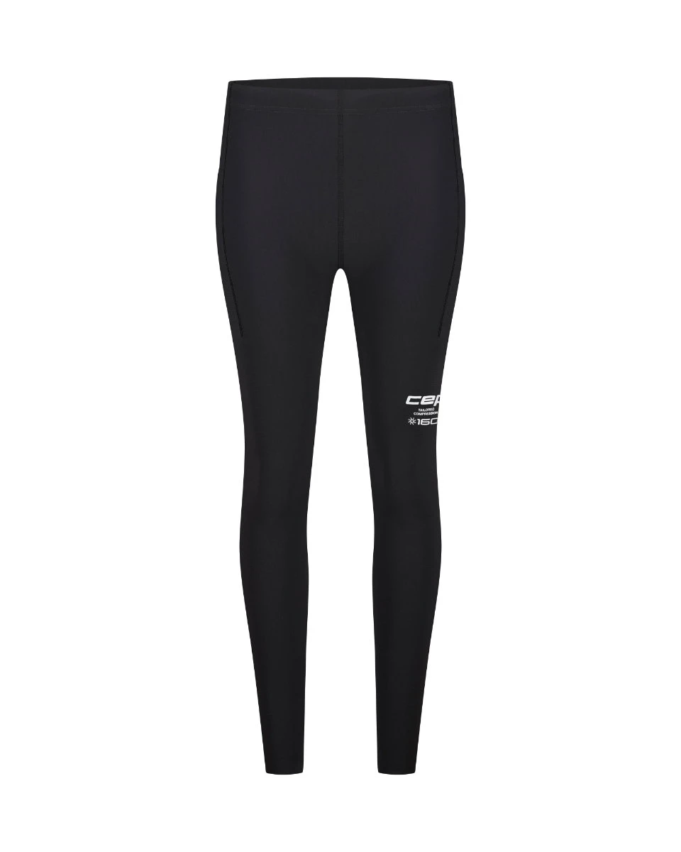 1. Colanți compresie CEP Core Run Compression W | vizibilitate sporită - black