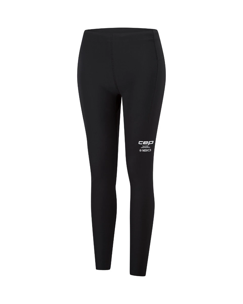 3. Colanți compresie CEP Core Run Compression W | vizibilitate sporită - black