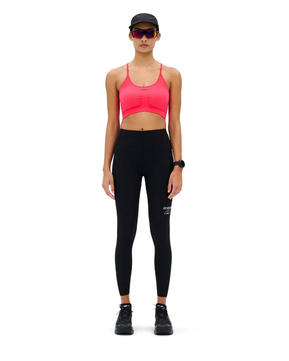 4. Colanți compresie CEP Core Run Compression W | vizibilitate sporită - black