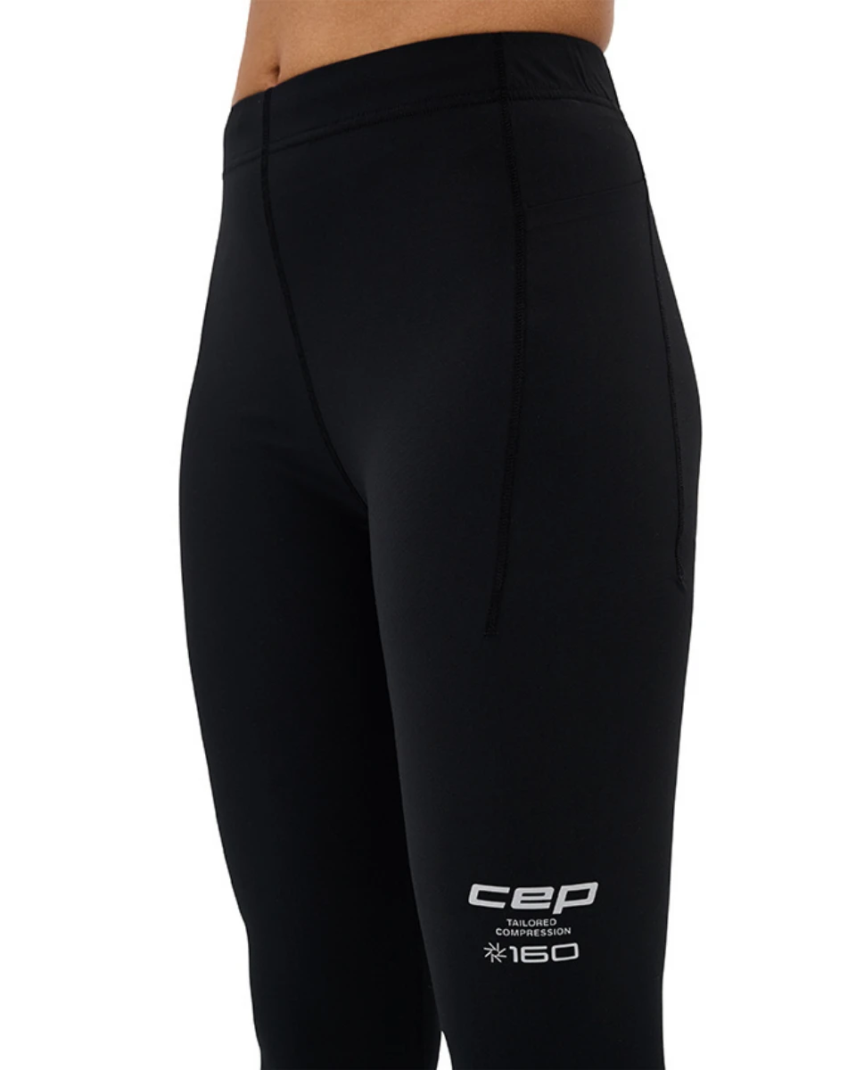 9. Colanți compresie CEP Core Run Compression W | vizibilitate sporită - black