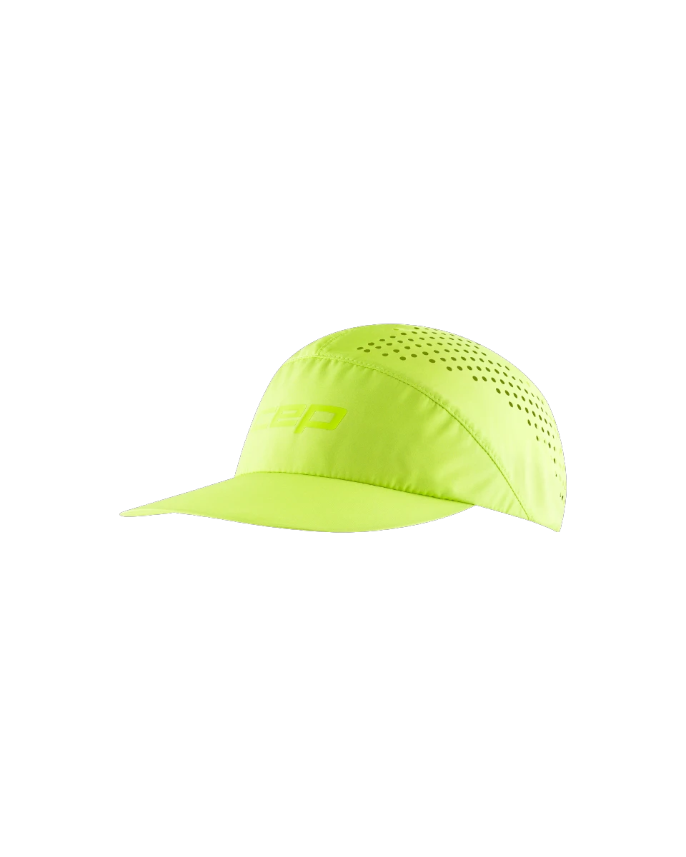 Șapcă alergare CEP Pro Run Ultralight - verde lime | ultraușoară ventilație - 166323