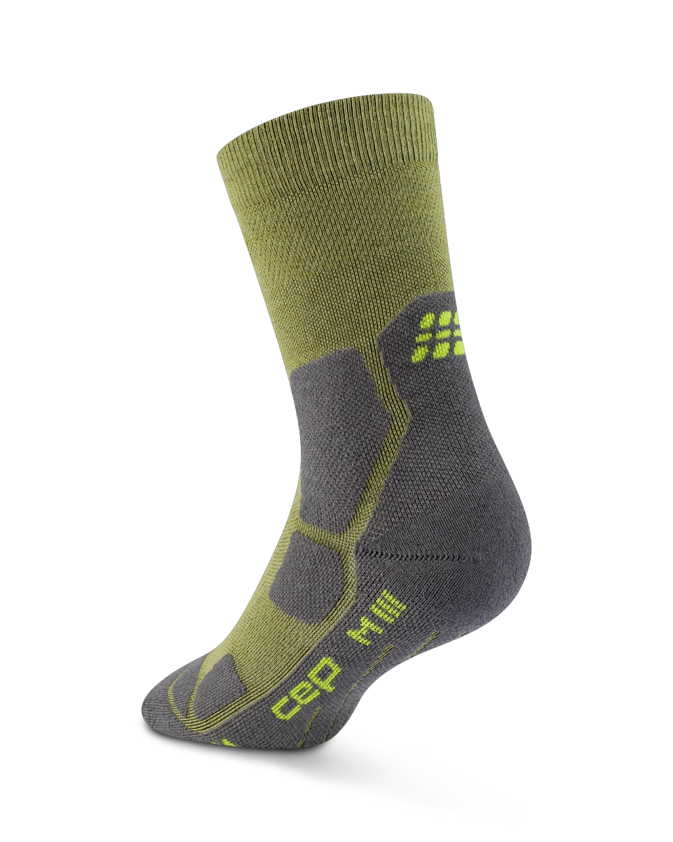 3. Șosete compresie hiking CEP Hiking Mid Cushion W - olive | gri