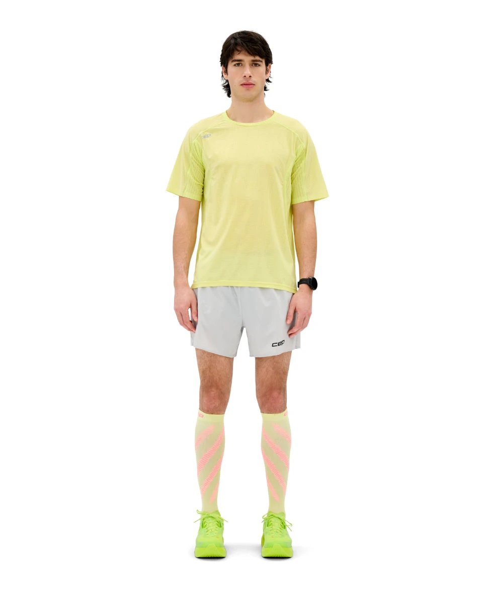 4. Tricou tehnic alergare CEP Pro Run Ultralight - lime | ultraușor