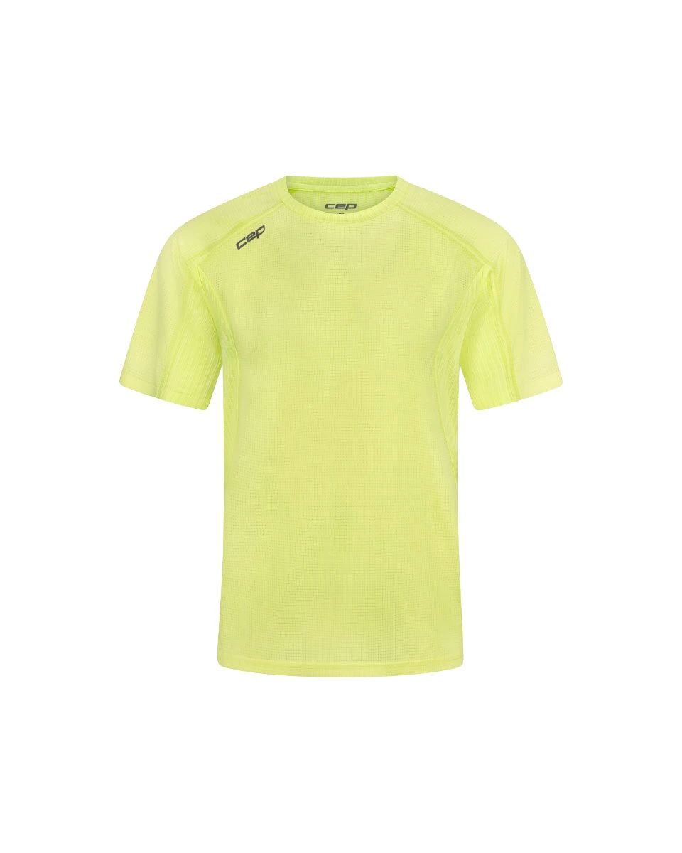 Tricou tehnic alergare CEP Pro Run Ultralight - lime | ultraușor - 226018