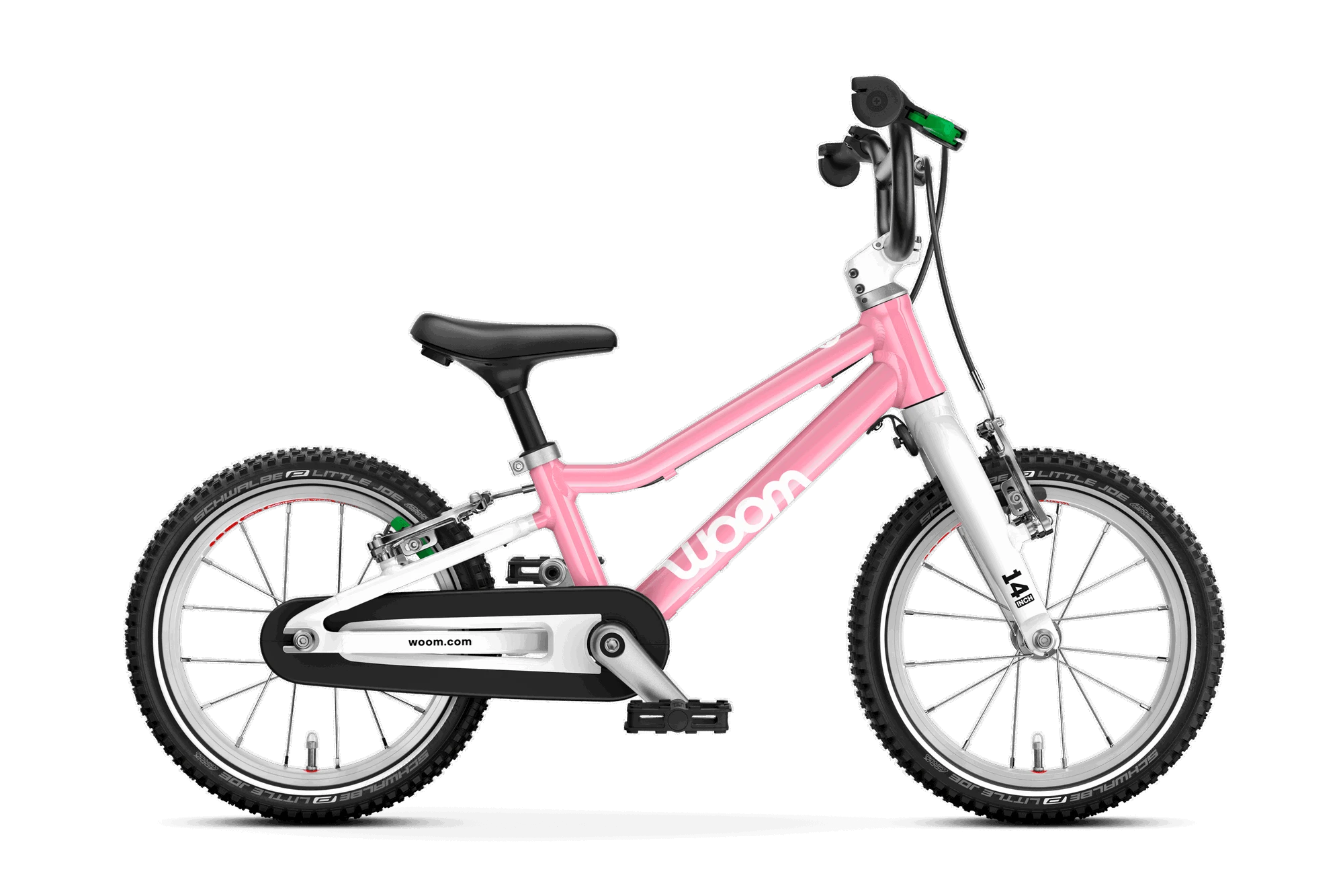 Bicicleta copii Woom 2 Go cu roti 14" roz pudra (powder pink) - 226759