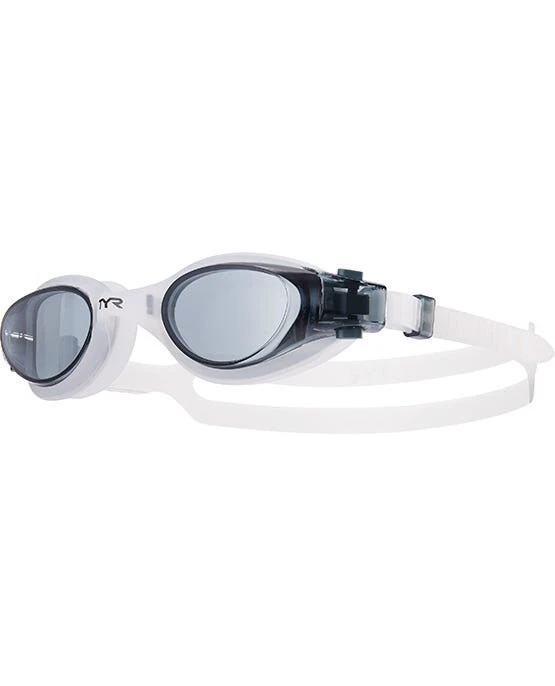 Ochelari înot TYR Vesi - smoke/alb | DURAFIT, protecție UV - 227854