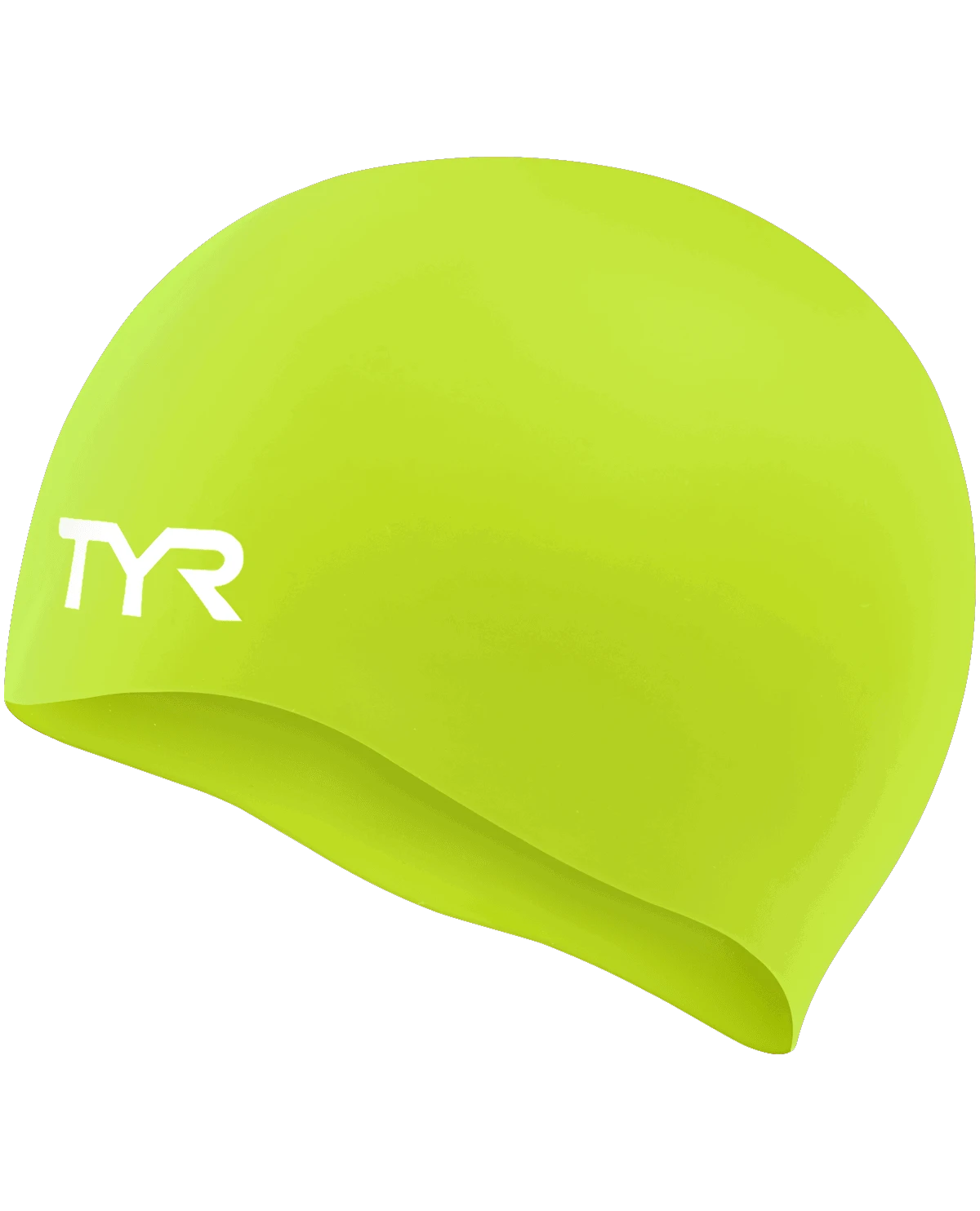 Cască înot silicon TYR Wrinkle-Free - fără cute, confortabilă - Limelight - 227851