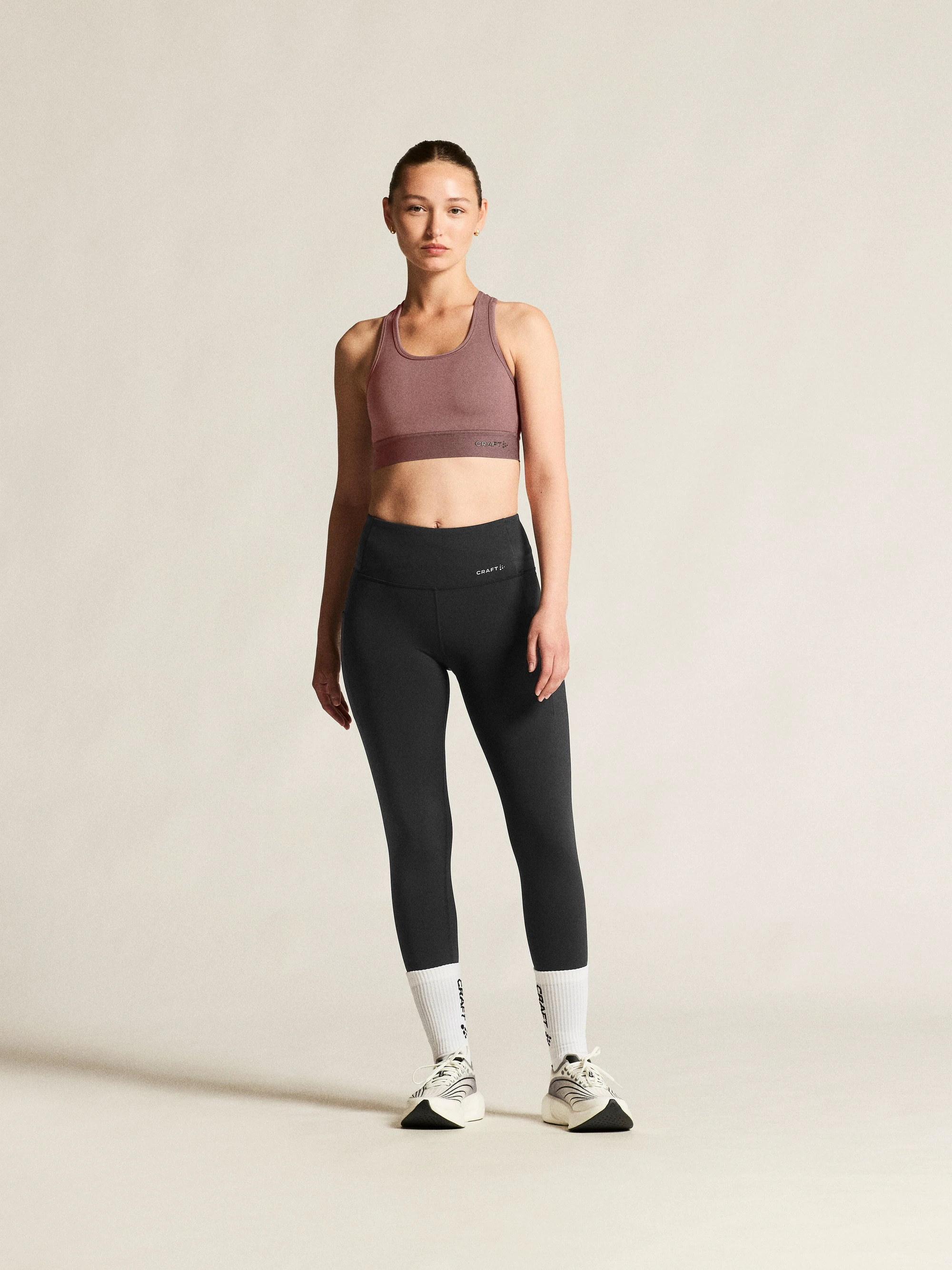 Colanți alergare Craft Essence Tights 3 damă - negri - 228690