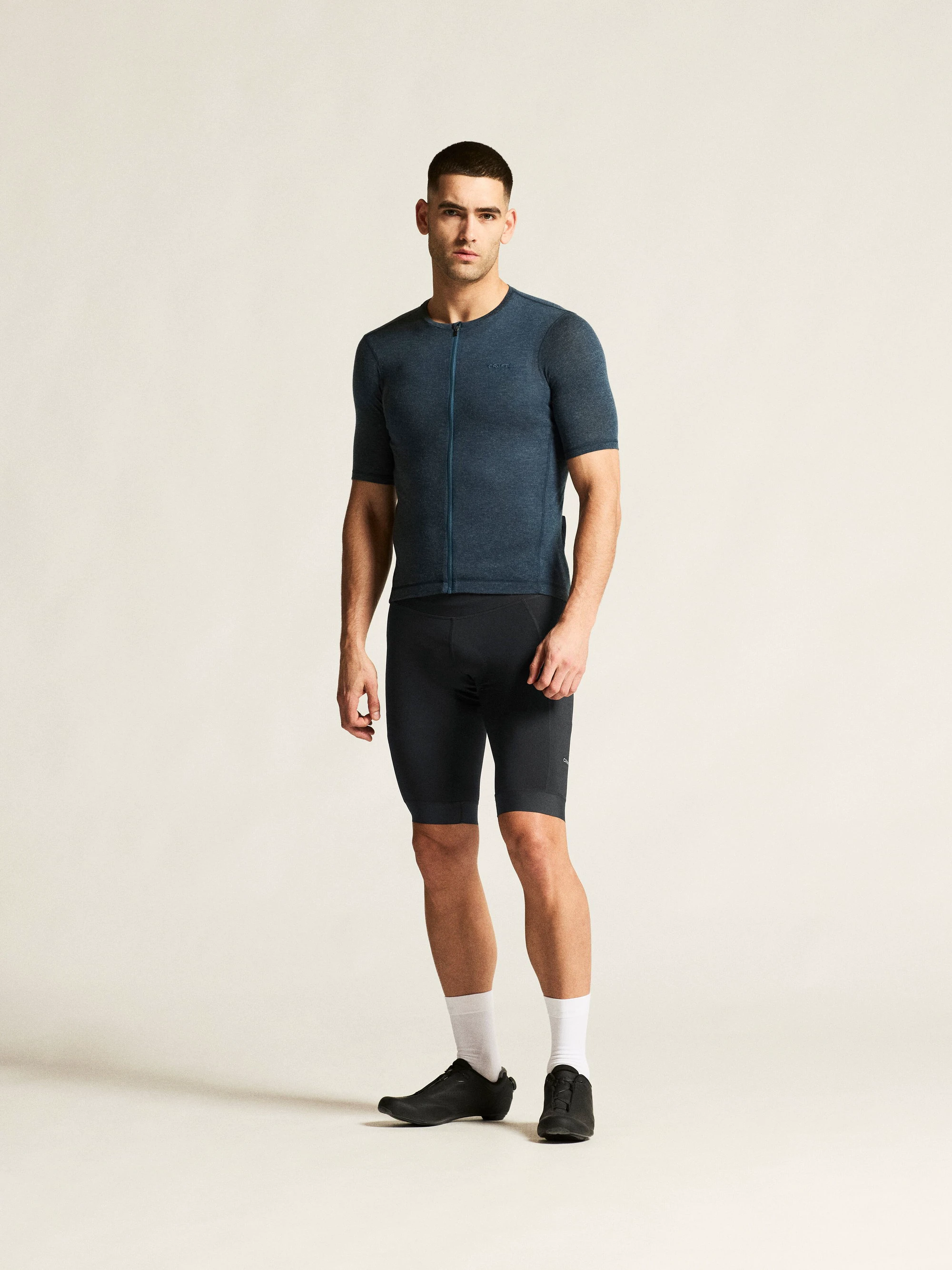 1. Tricou ciclism Craft Everyday Wool SS Jersey bărbați - albastru