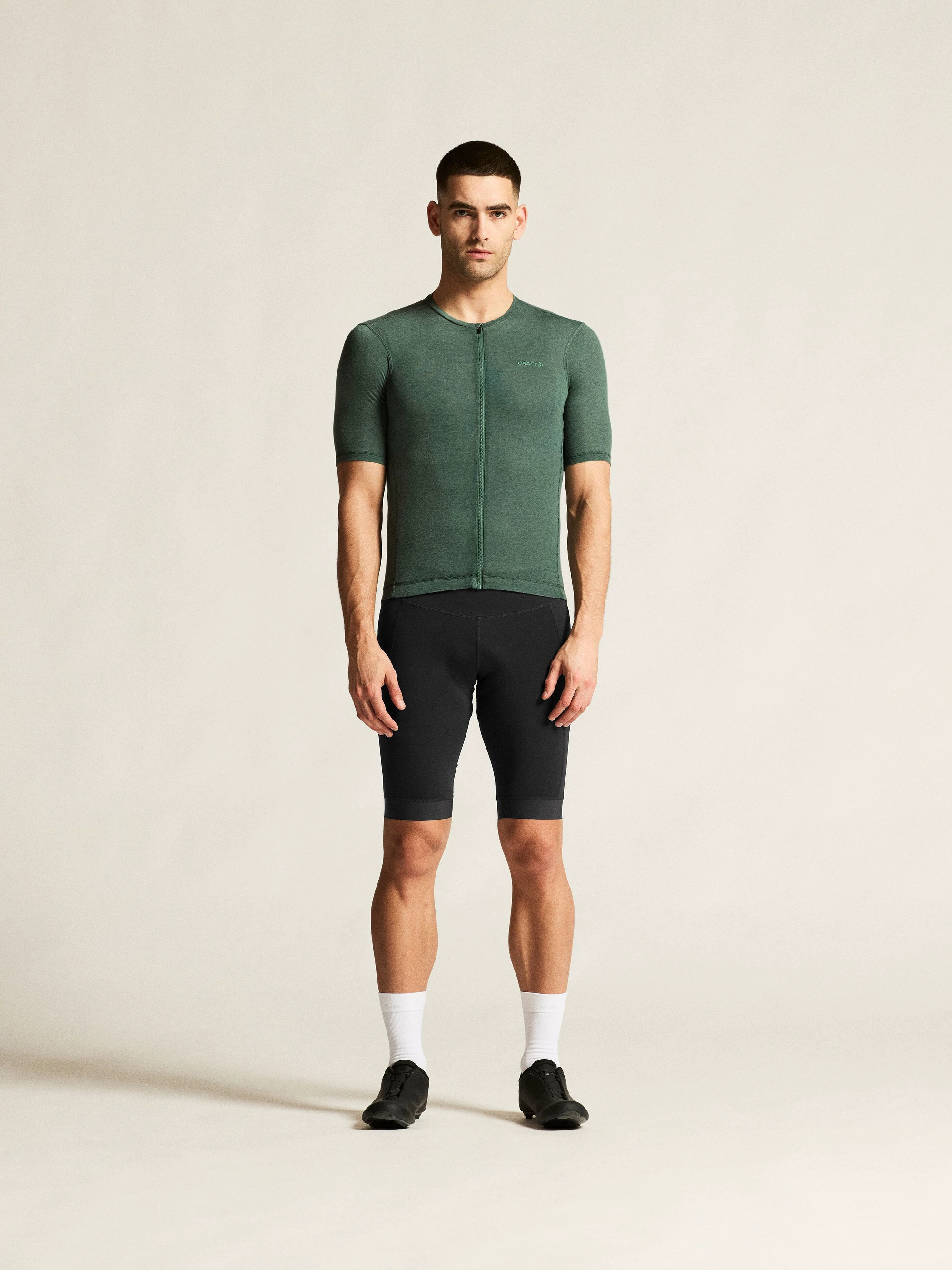 Tricou ciclism Craft Everyday Wool SS Jersey bărbați - verde - 228756
