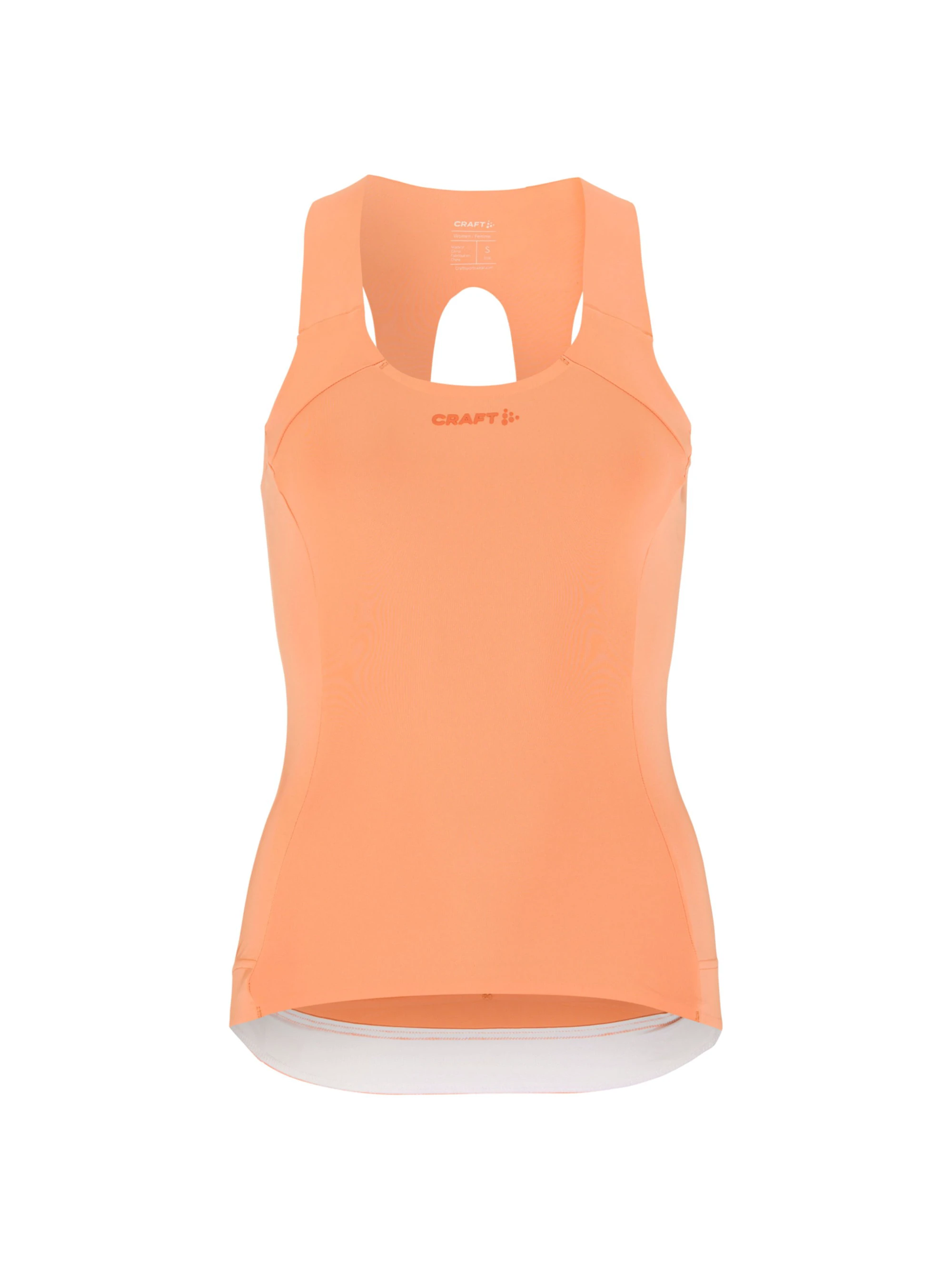 1. Maieu ciclism Craft Endur Singlet damă - caisă