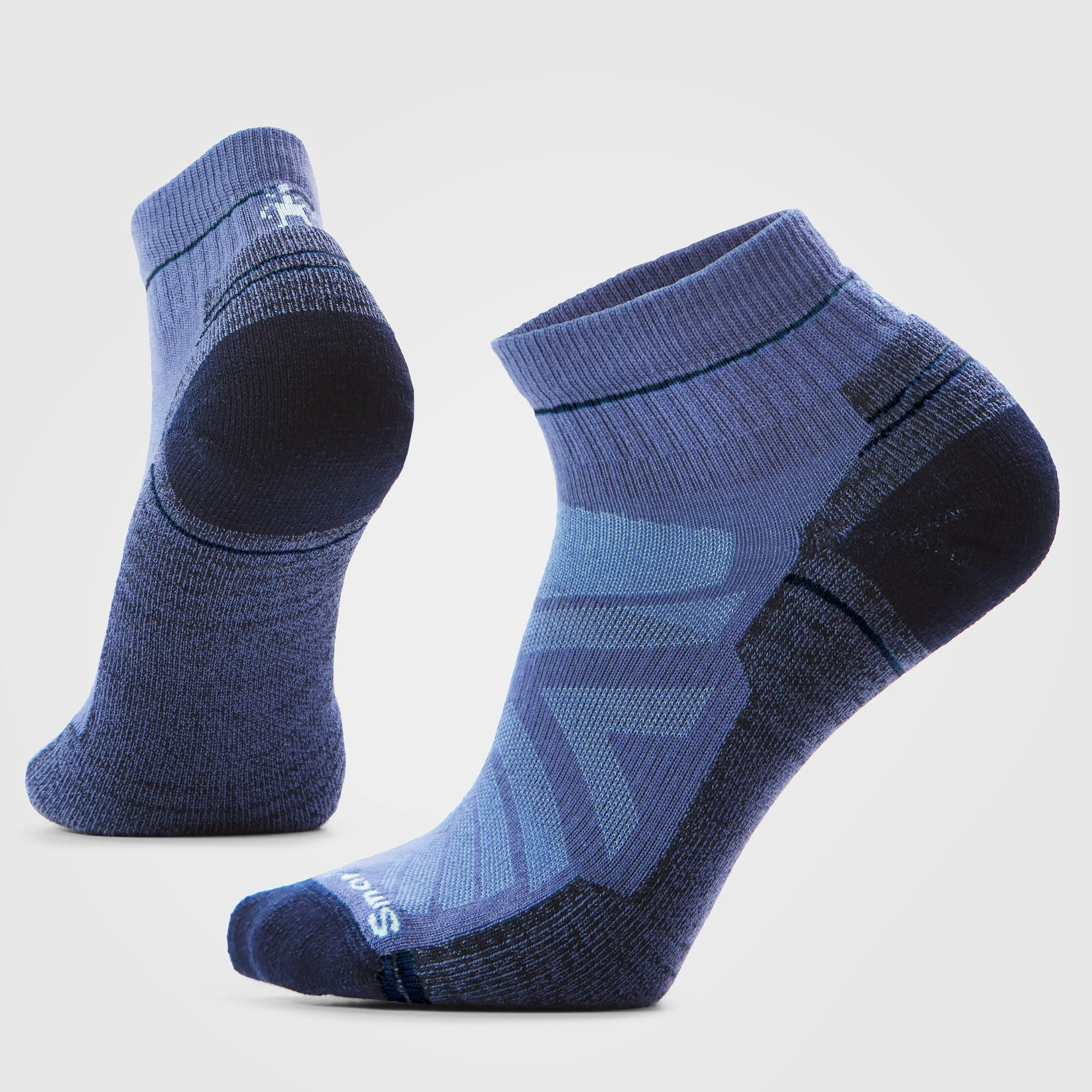 1. Șosete trekking Smartwool Hike Ankle Light Cushion bărbați - albastru închis