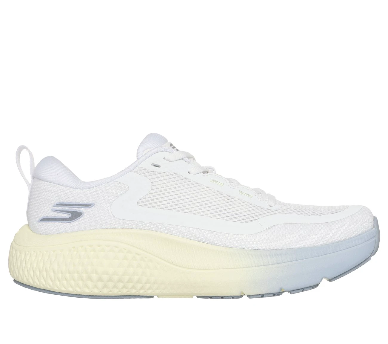 1. Pantofi alergare Skechers GO RUN Supersonic Max damă - alb lavandă albastru galben