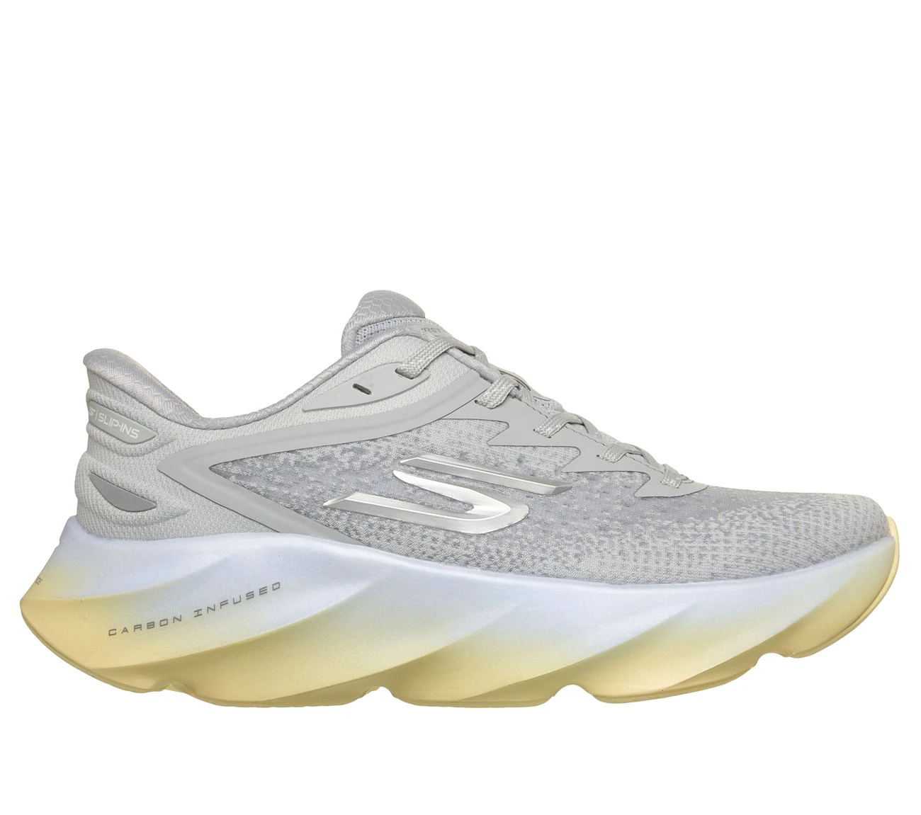 1. Pantofi alergare Skechers Hands Free Slip-Ins Aero Burst damă - gri deschis albastru