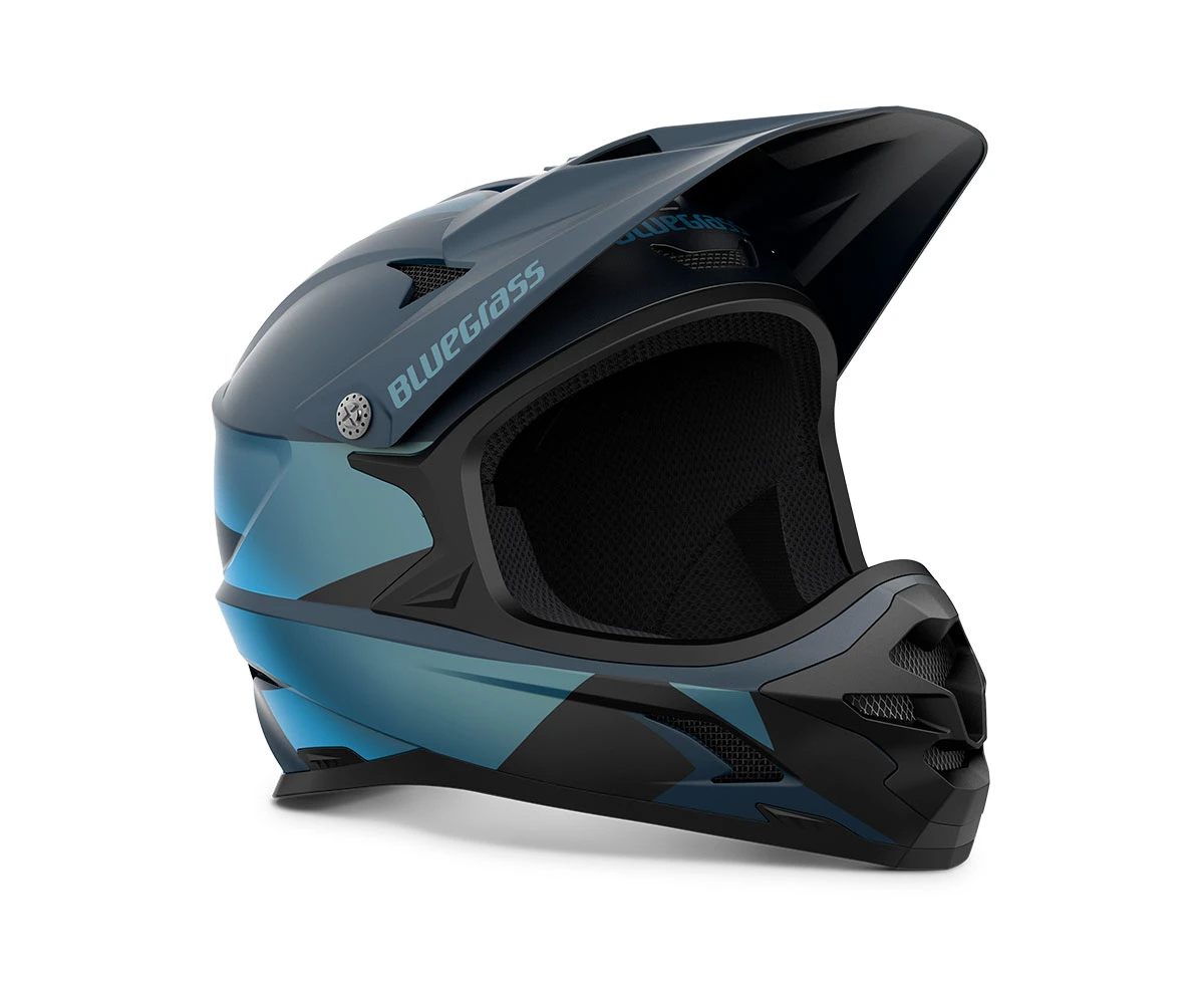 1. Casca MTB Bluegrass Intox - albastru mat
