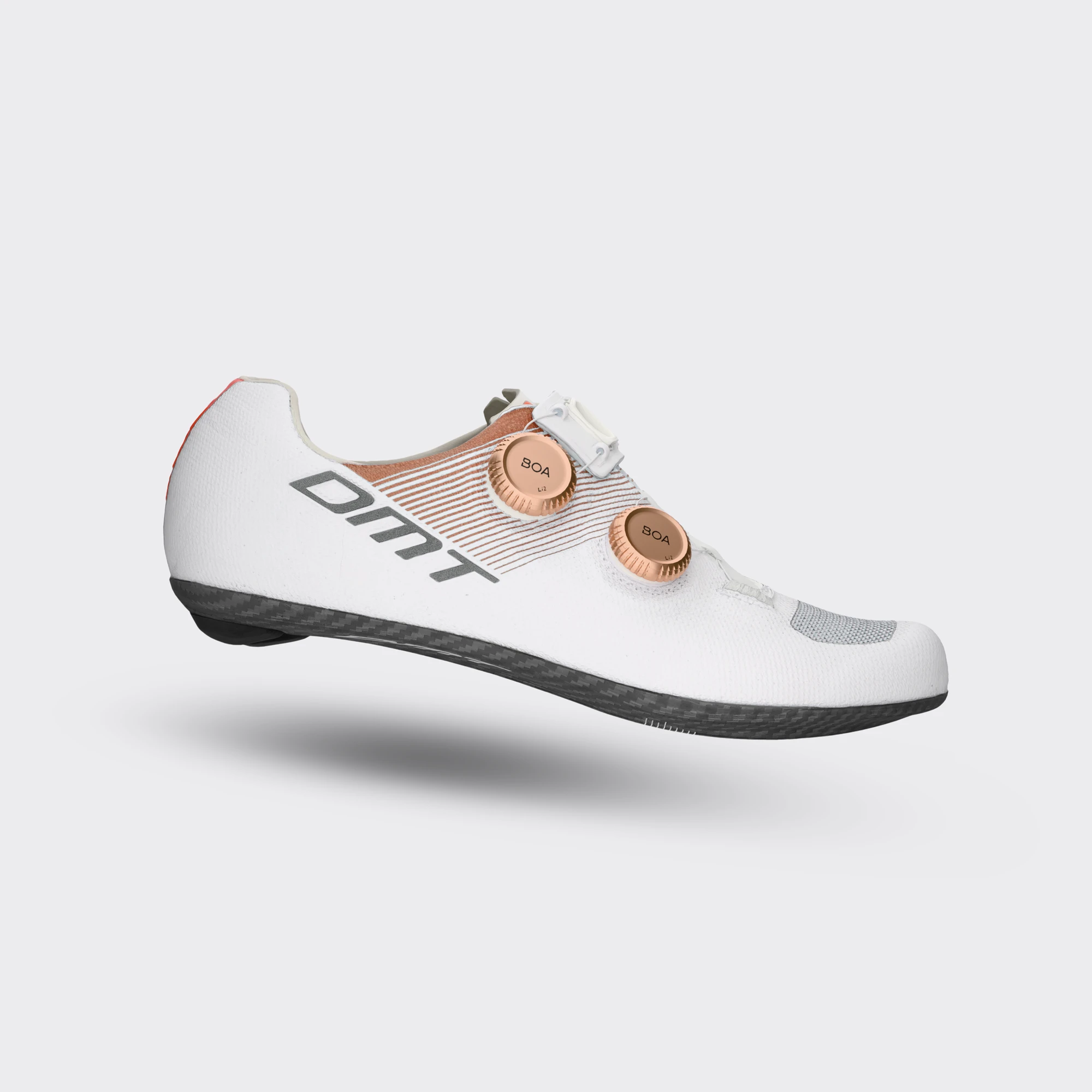 1. Pantofi ciclism șosea DMT KR0 EVO Superlight - alb-bronz
