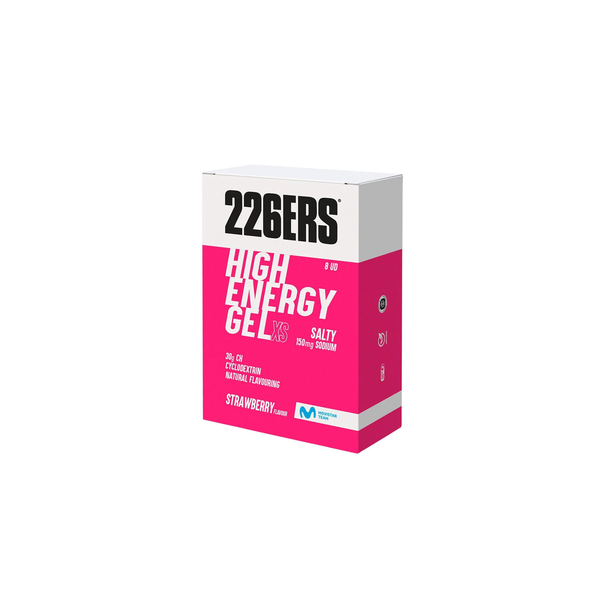 1. Cutie 8 geluri energizante 226ers High Energy Gel XS 45g - capsuni sarate