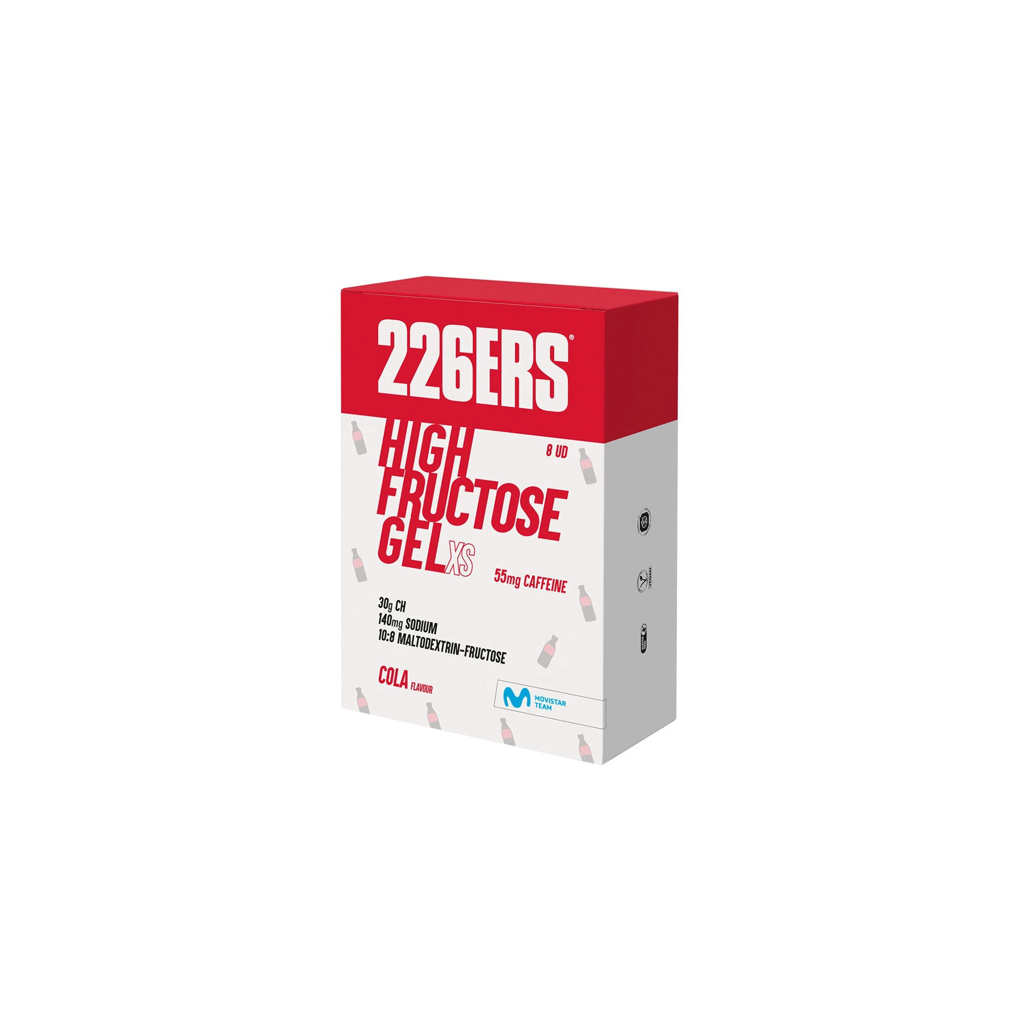 1. Cutie 8 geluri energizante 226ers High Fructuose Gel XS 44g - cola
