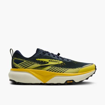 Pantofi alergare trail Brooks Cascadia 20 bărbați - bleumarin cu galben neon și gri - 229204