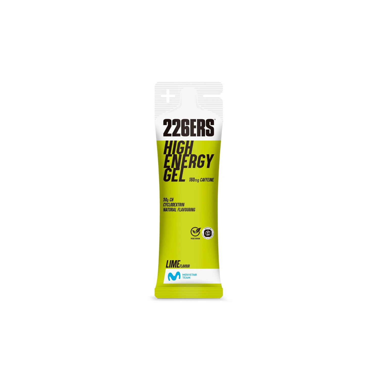 1. Gel energizant 226ers High Energy Gel 76g cu cofeina - lime