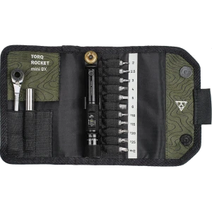1. Set scule compact cu cheie dinamometrică Topeak Torq Rocket mini DX