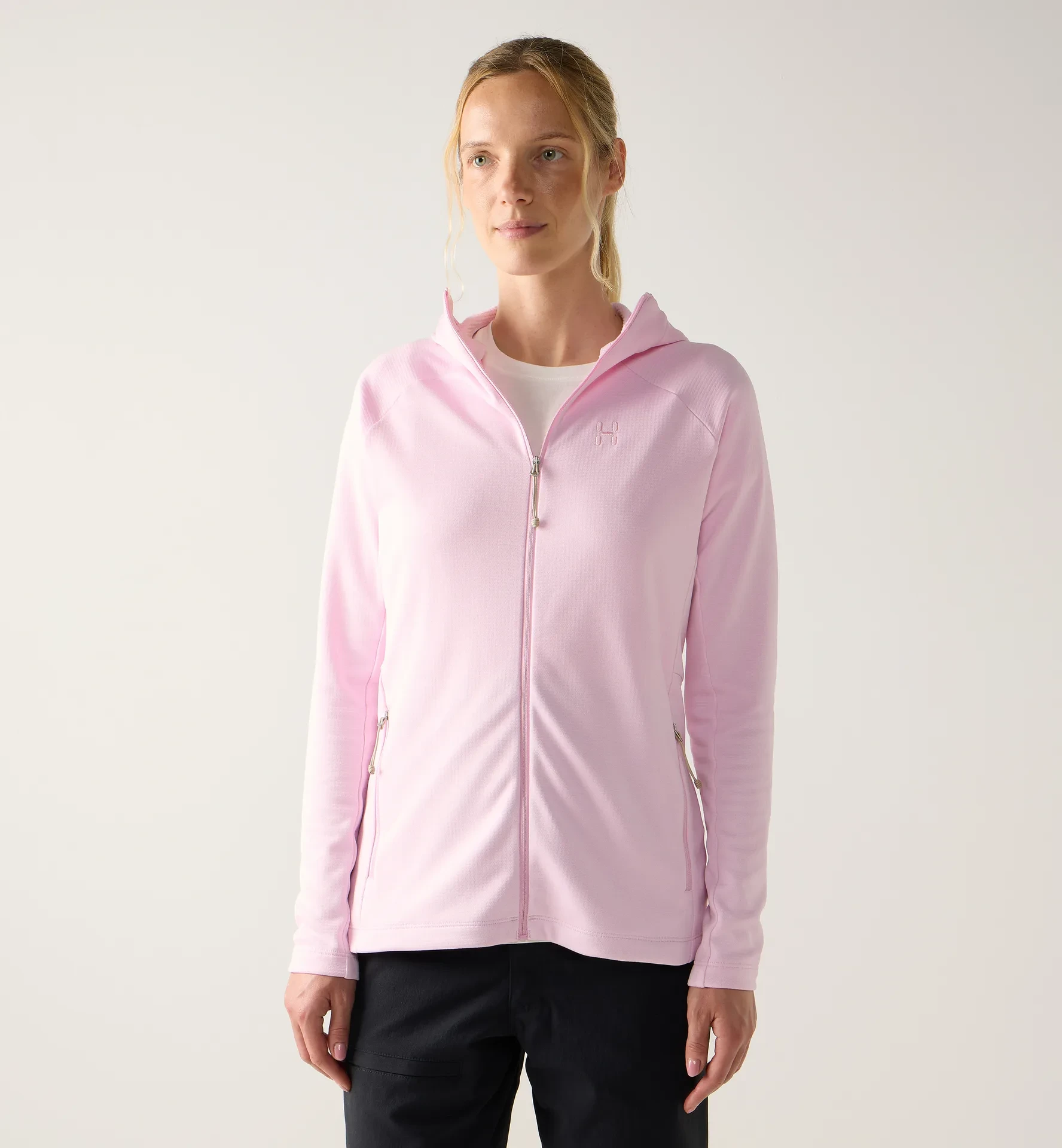 1. Hanorac Haglöfs Korp Mid Hood damă - roz