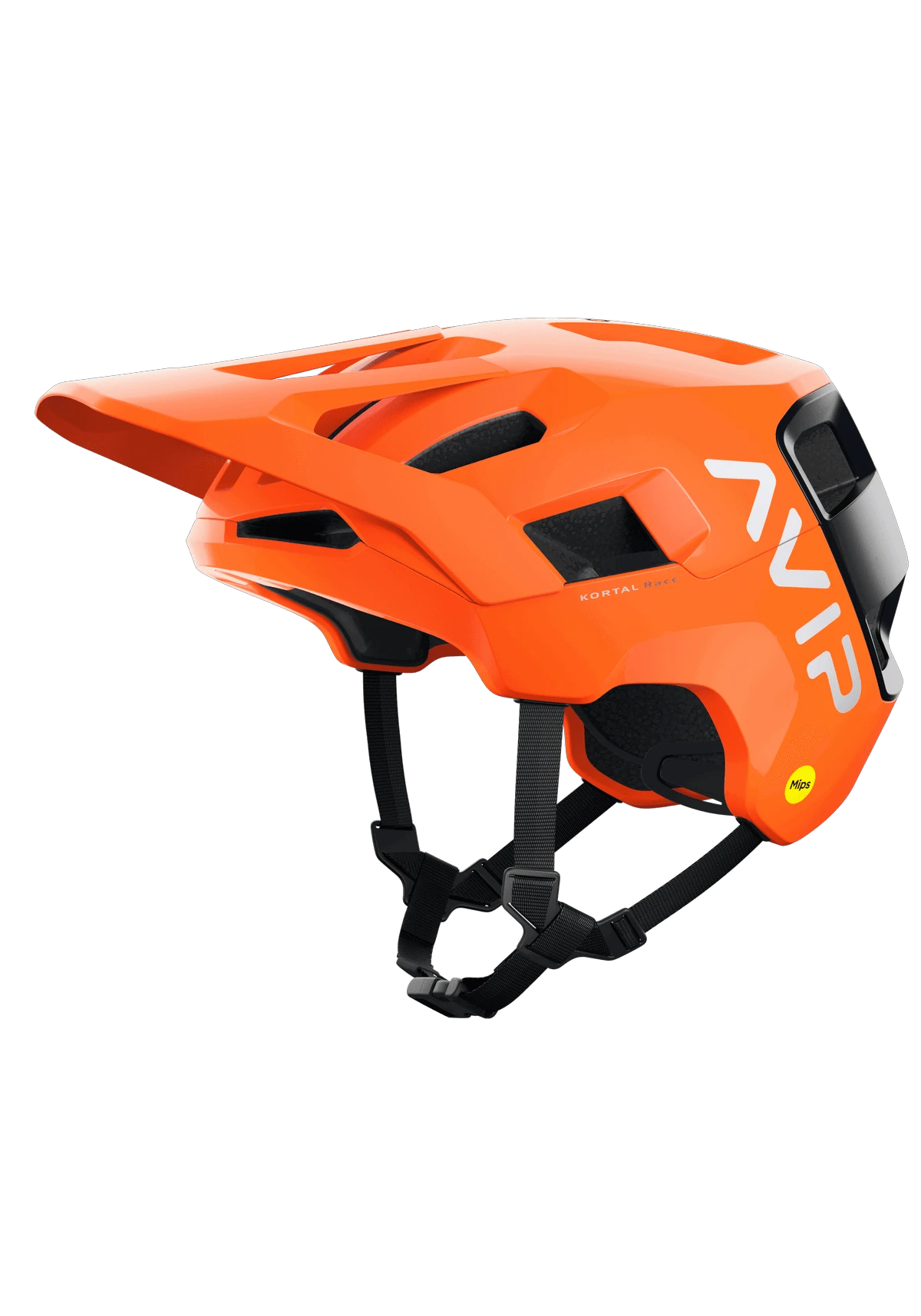 1. Casca MTB POC Kortal Race Mips - Fluorescent Orange AVIP/Uranium Black Matt